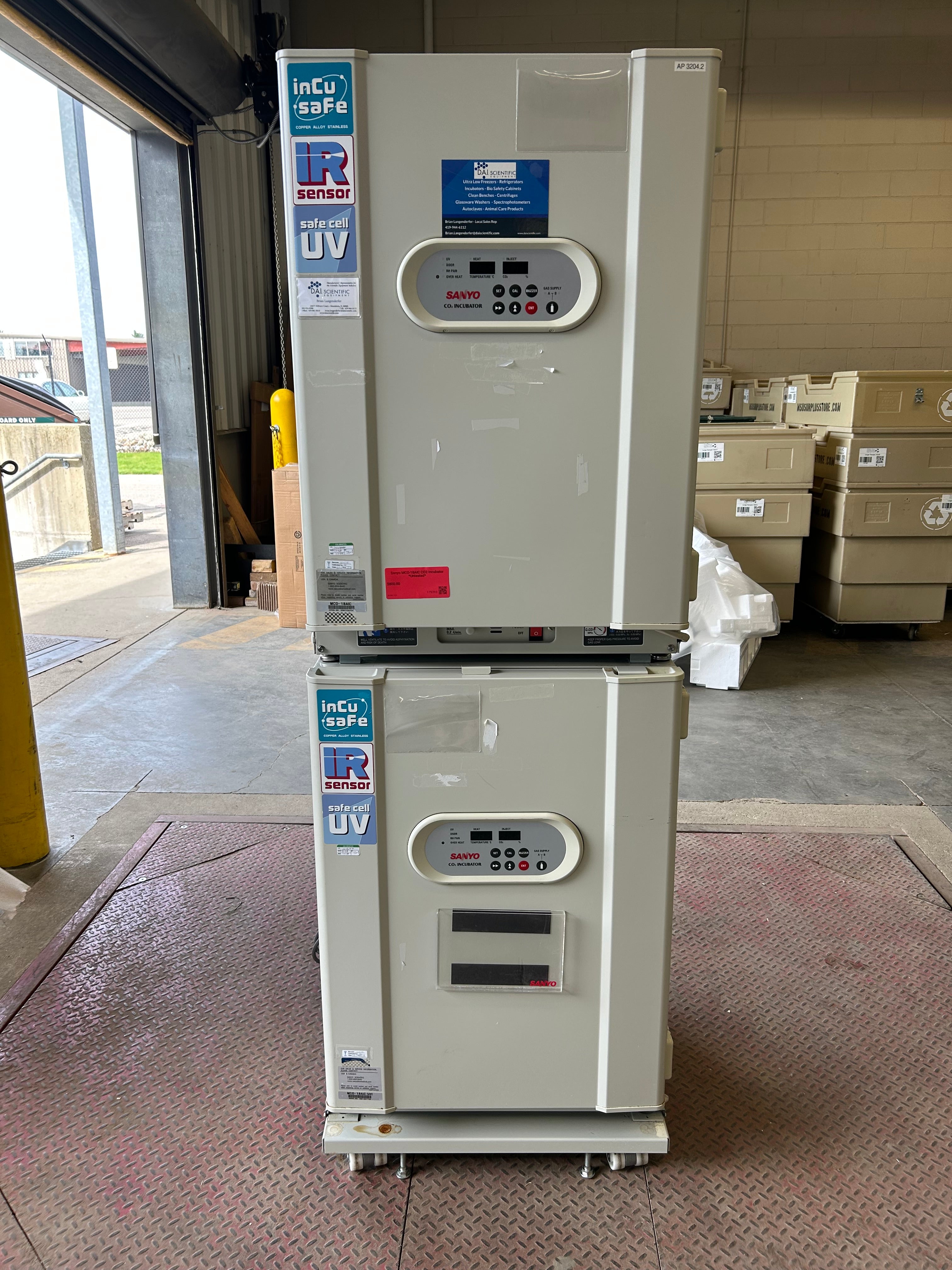 Sanyo MCO-18AIC CO2 Incubator *Untested*