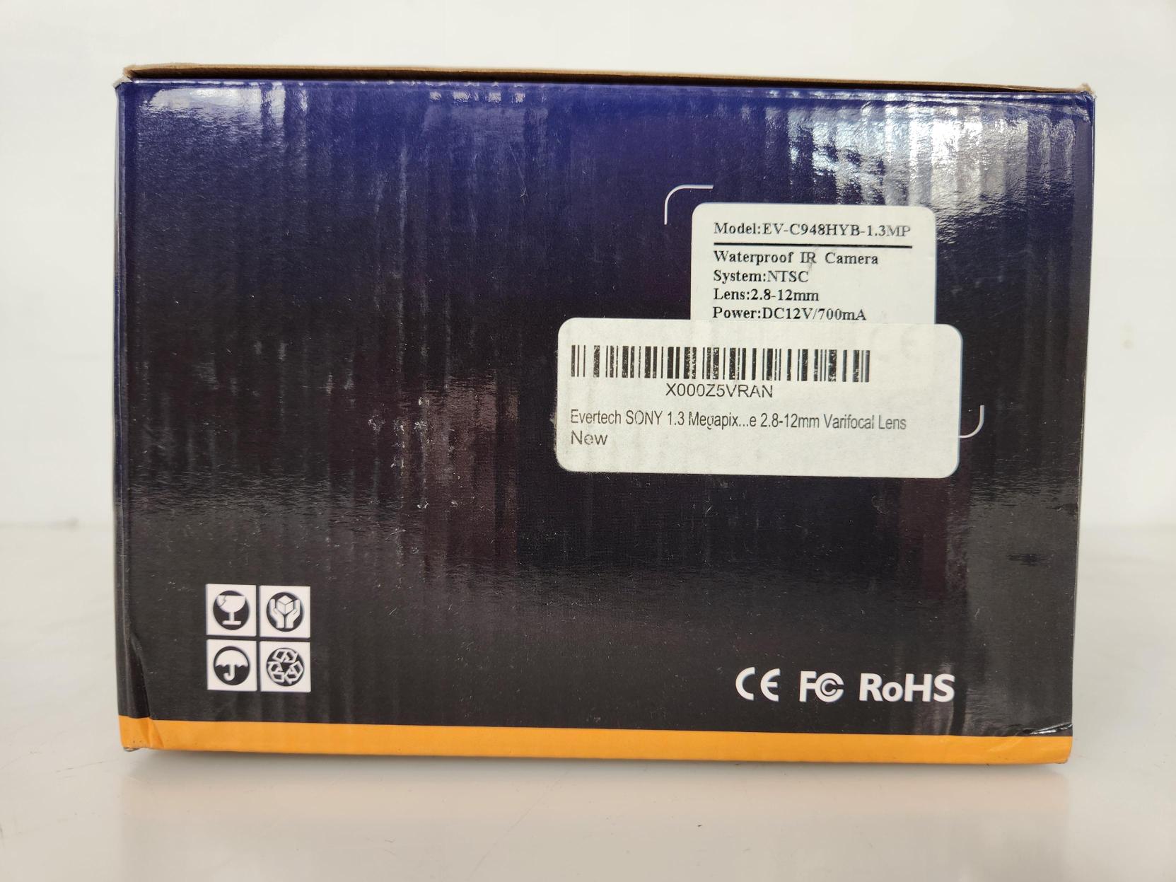 Evertech Sony 1.3MP NTSC Waterproof IR Camera