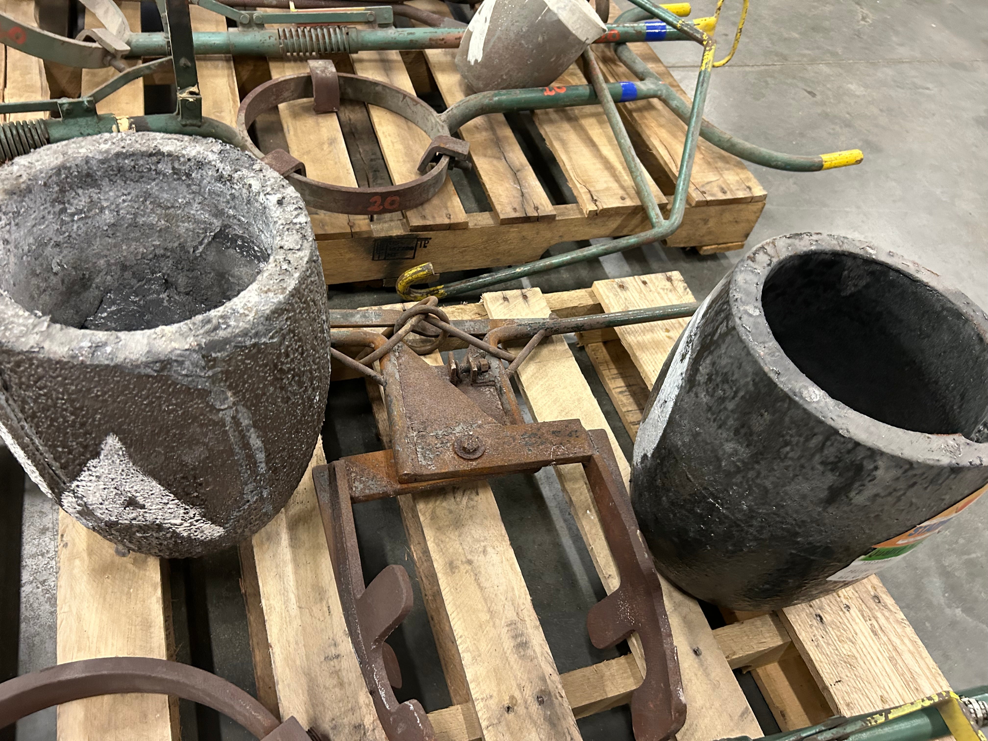 Large Assortment of Metal Foundry Tools