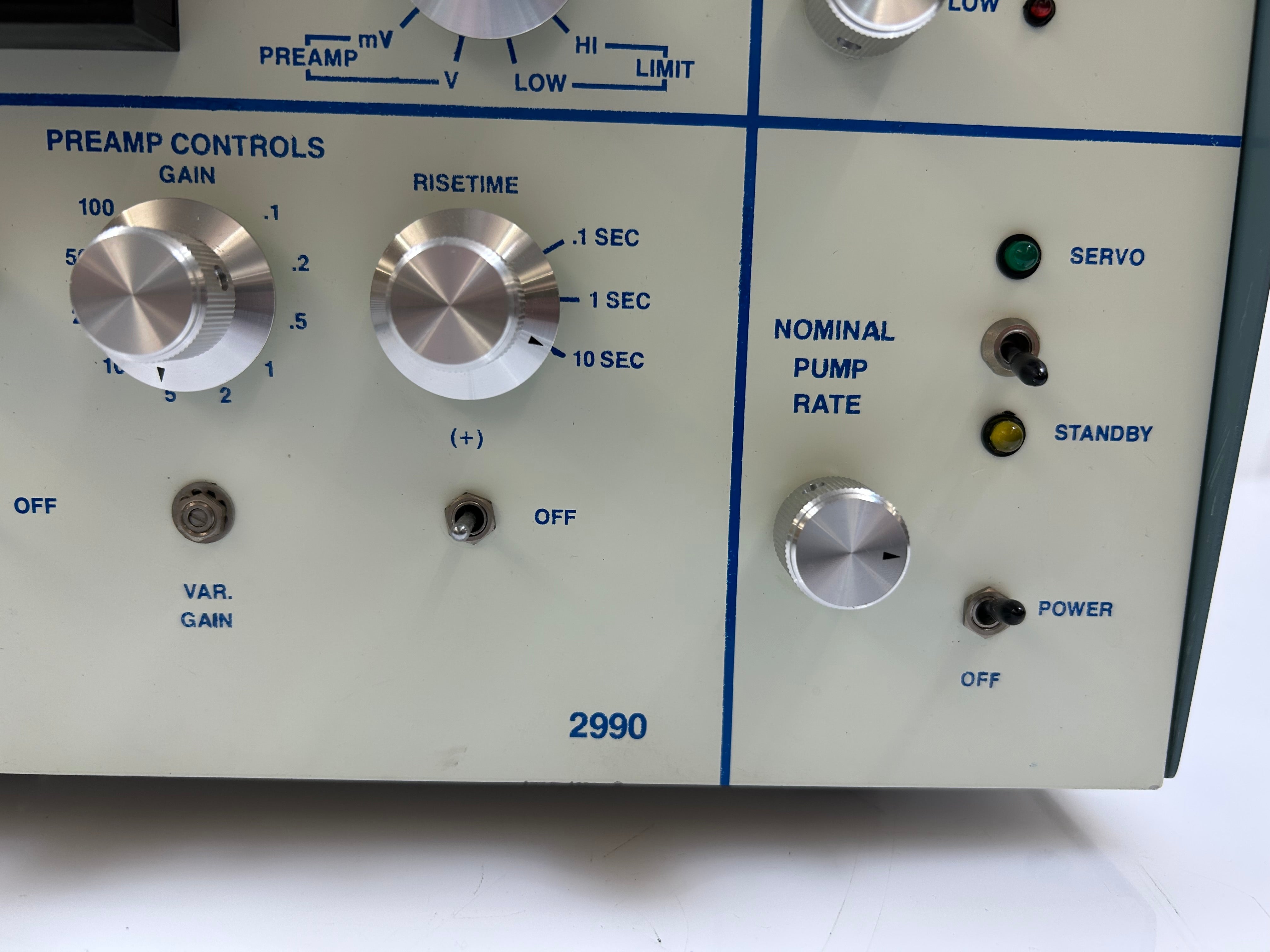 Harvard Apparatus Model 2990 Servo Amplifier *Untested*