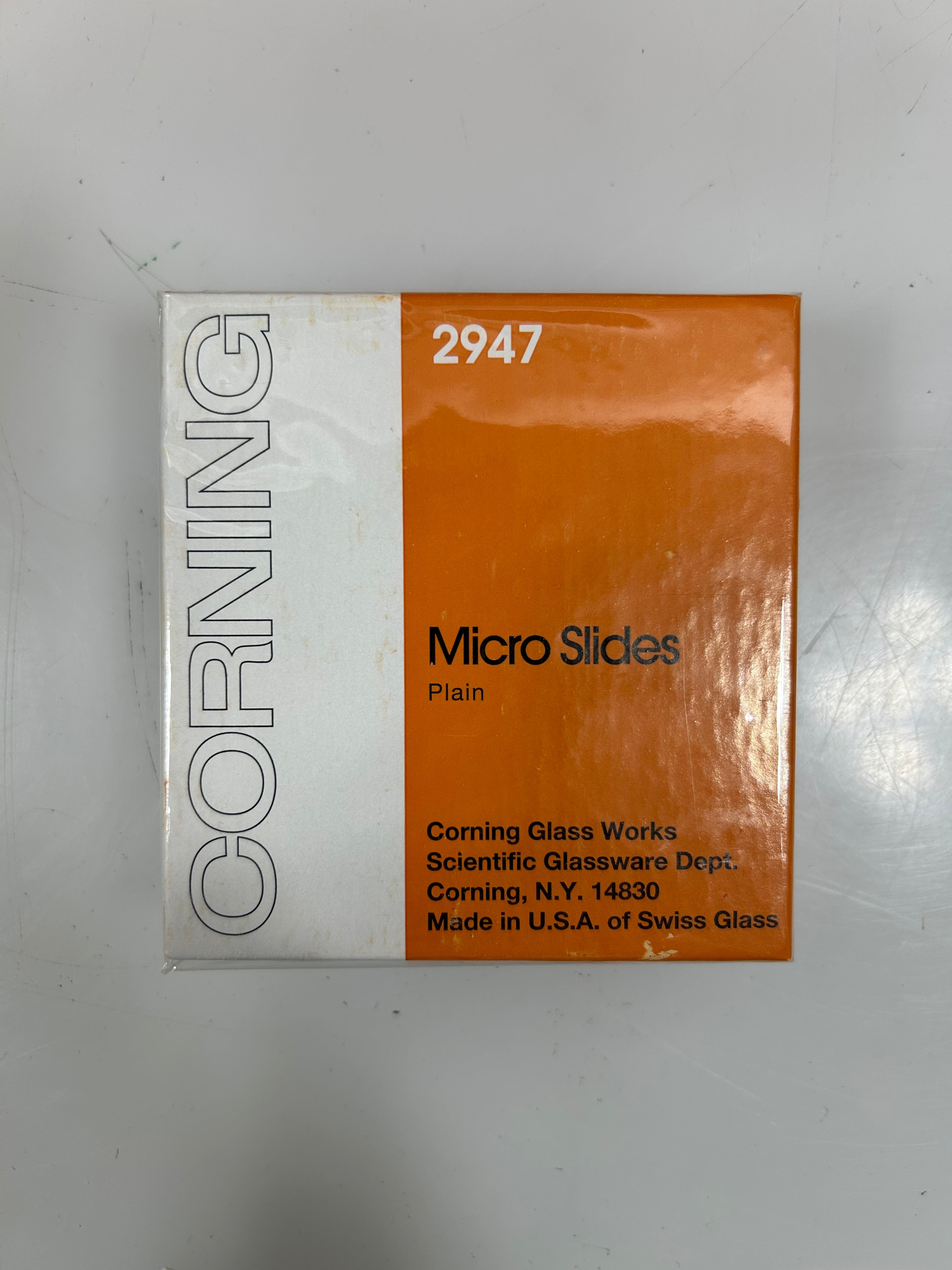Corning 3" x 1" No. 2947 Plain Disposables Micro Slides