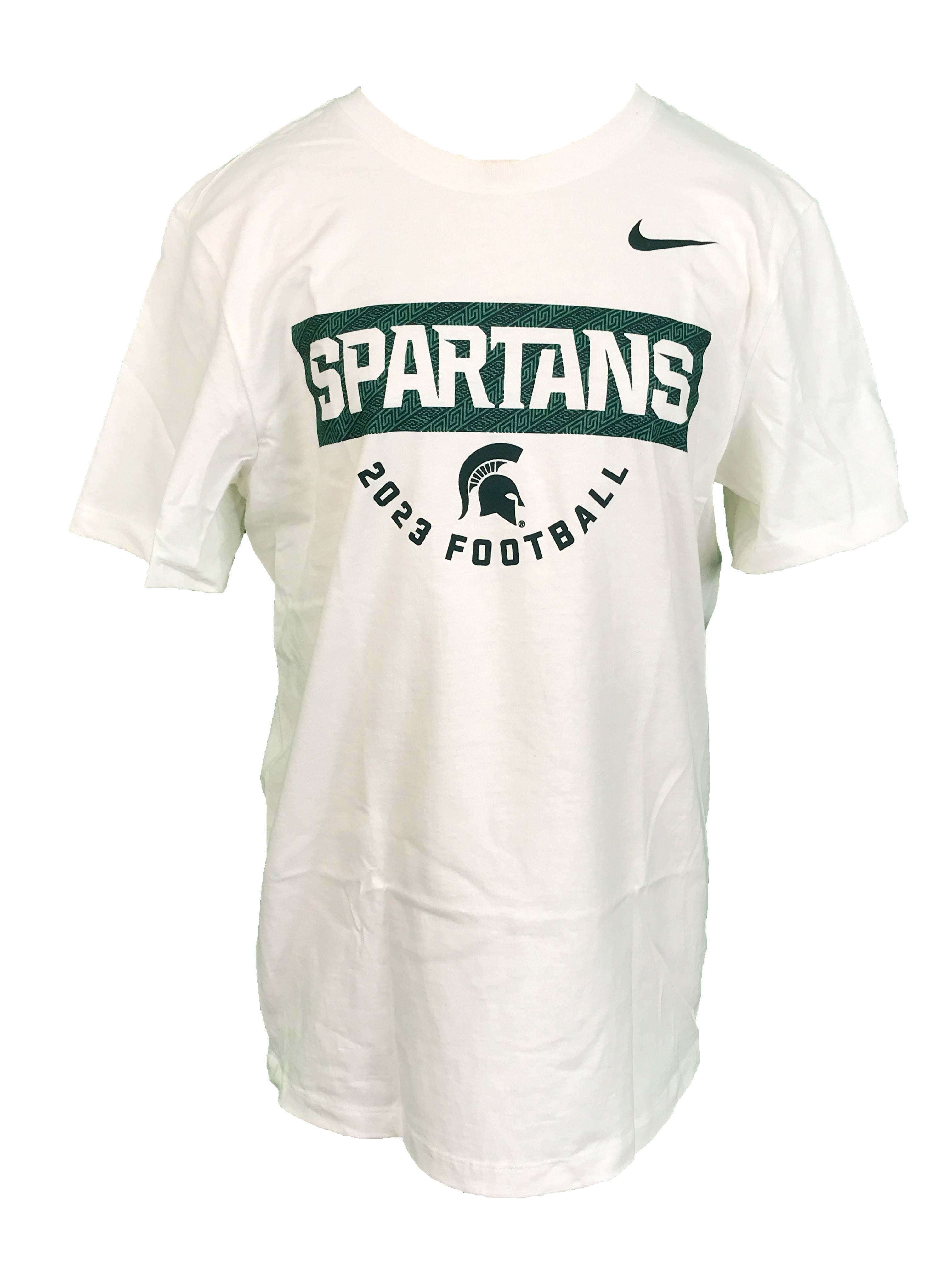 Nike White 2023 MSU Football T-Shirt Men's Size L