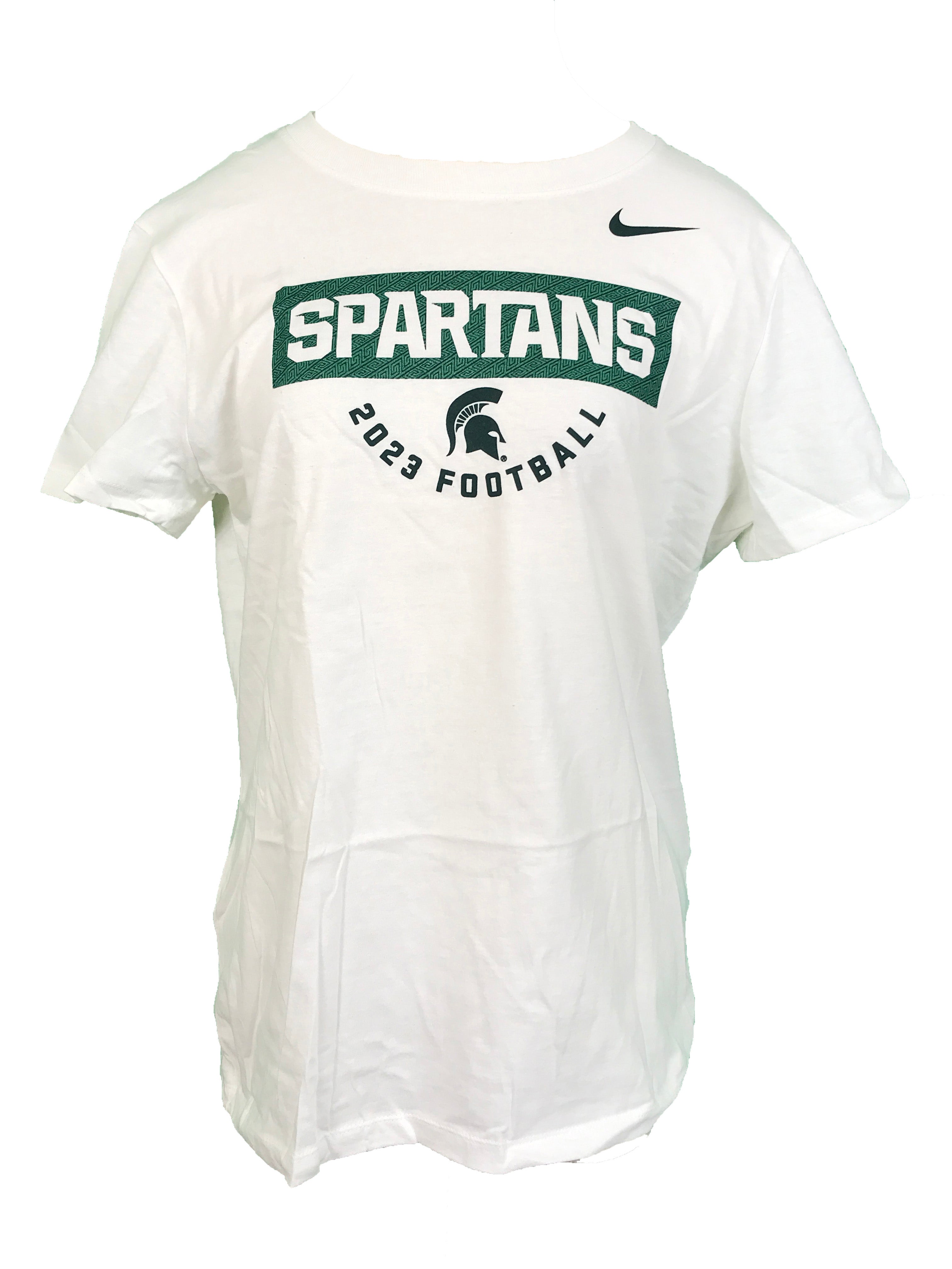 Nike White 2023 MSU Football T-Shirt Women's Size XL