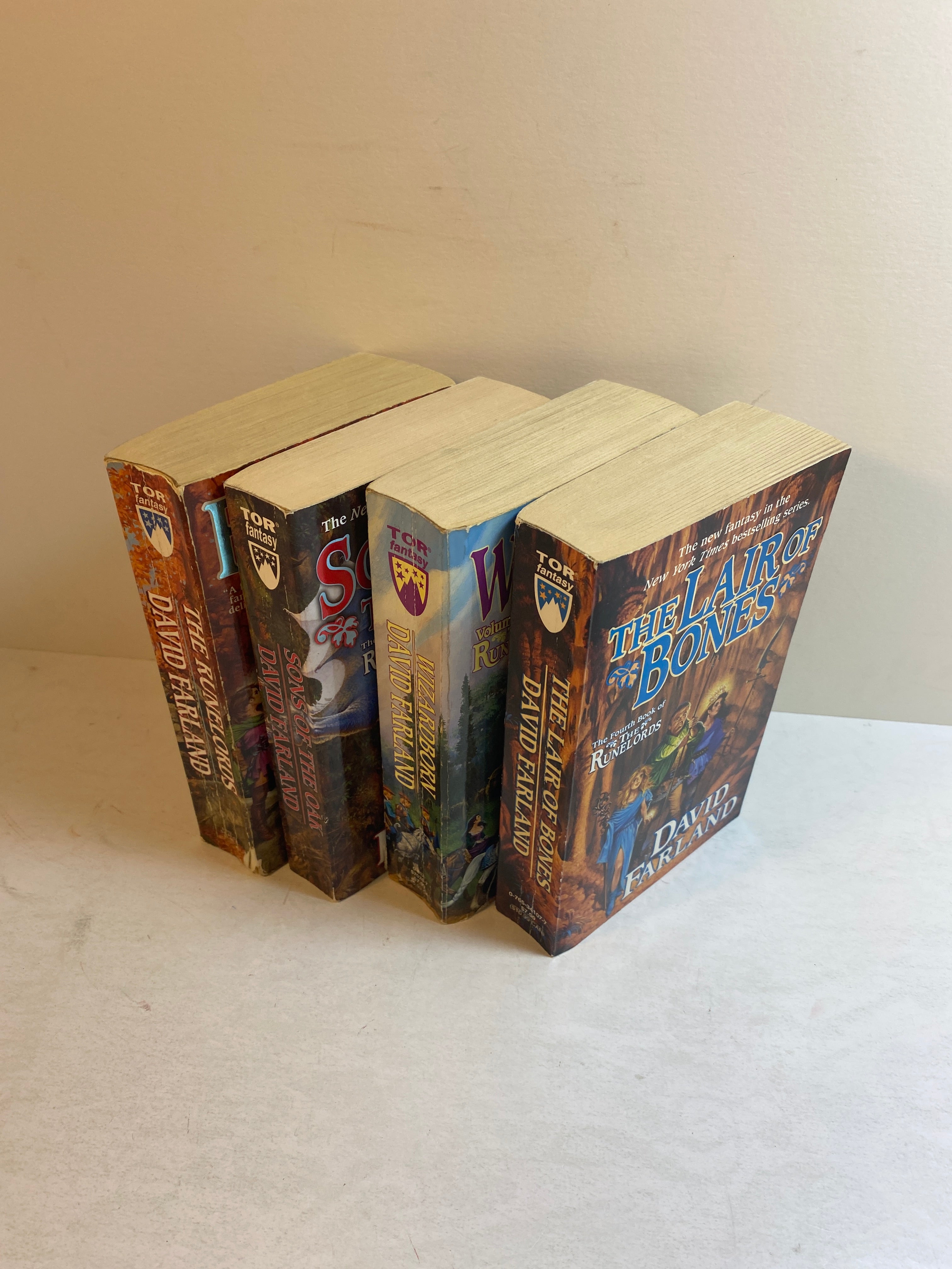 Lot of 4 David Farland Runelords paperbacks 1999-2007