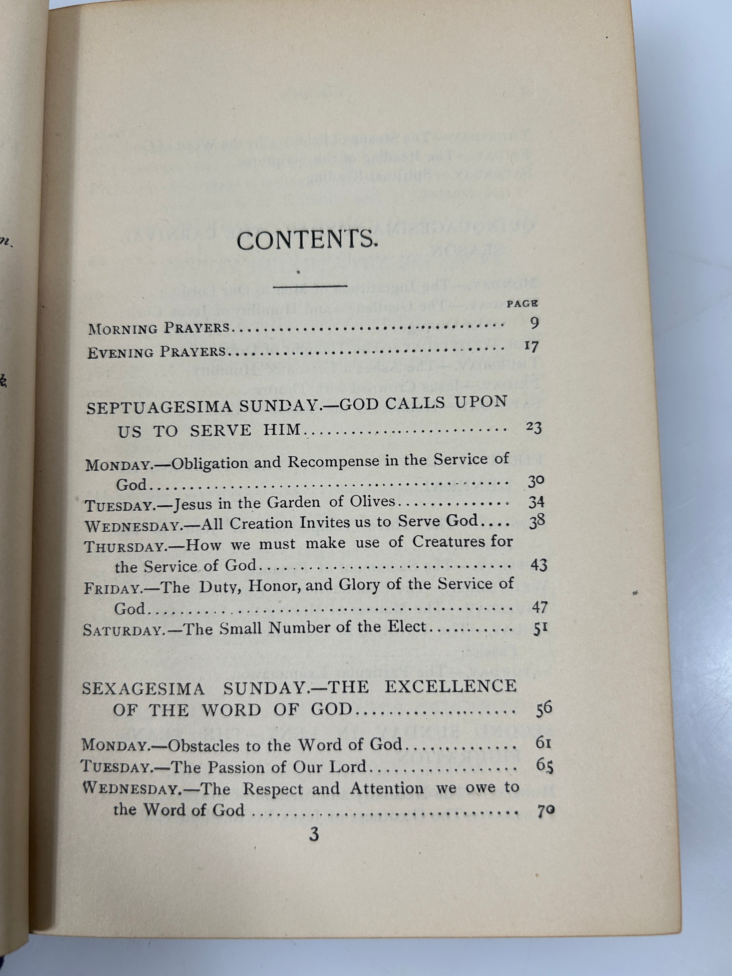 Hamon's Meditation Vol.II Septuagesima Sunday to 2nd Sunday After Easter HC 1894