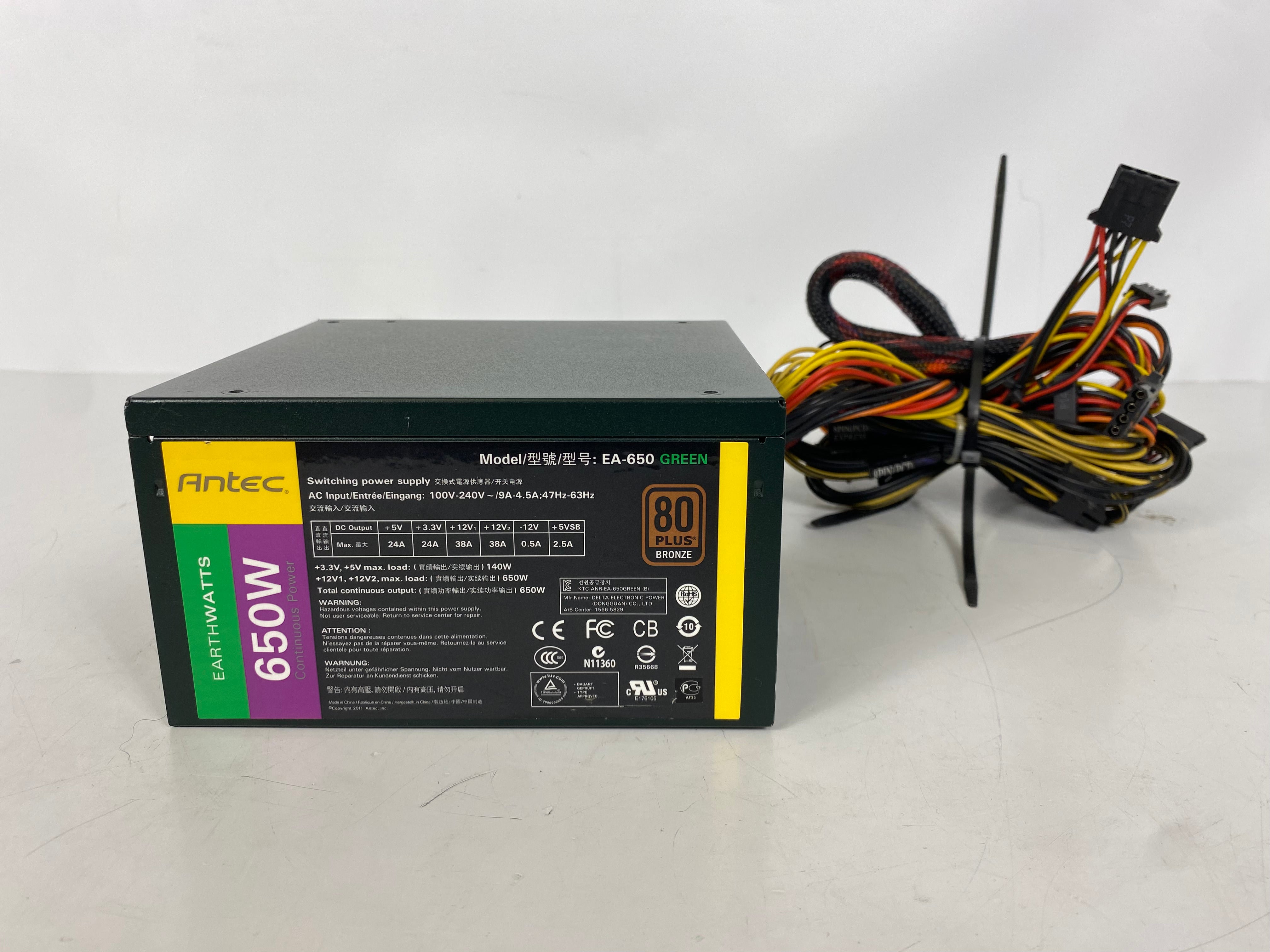 Antec ES-650 Green 80 Plus Bronze 650W Power Supply Unit