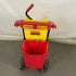 Rubbermaid Yellow and Red Rolling Mop Bucket