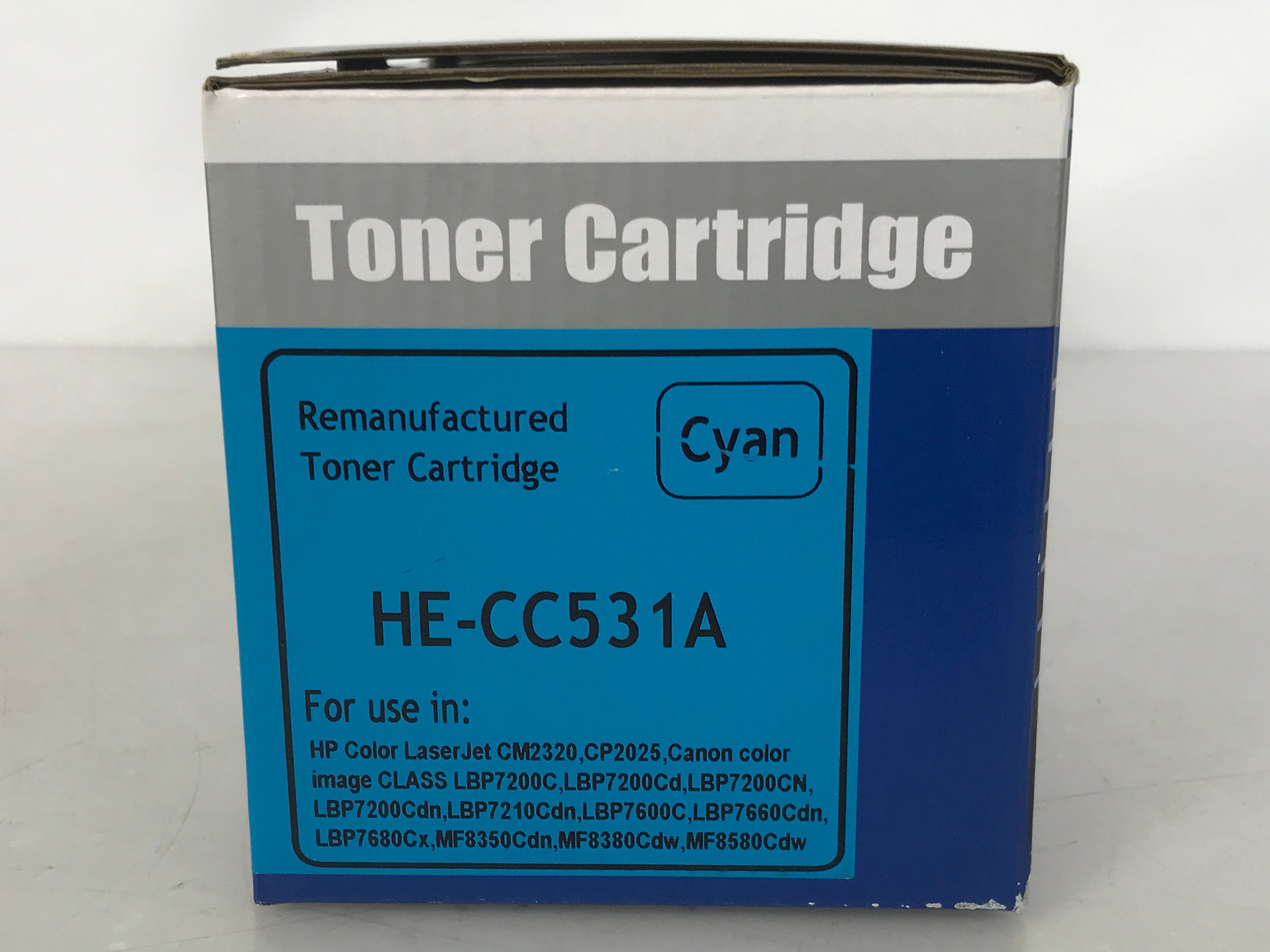 Premium Toner Cartridge HE-CC531A Replacement For CC531A Cyan Toner Cartridge