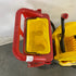 Rubbermaid Yellow and Red Rolling Mop Bucket