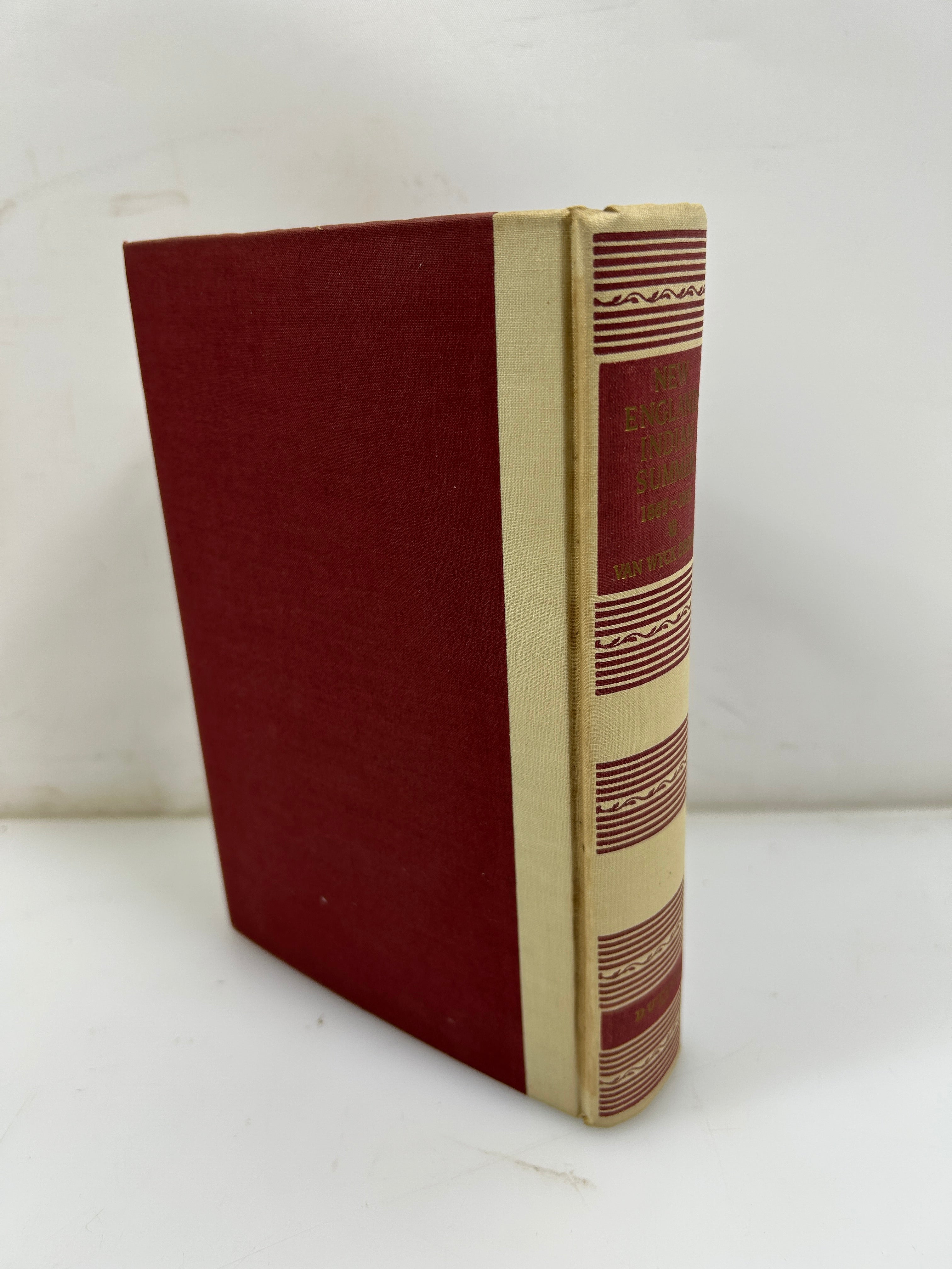 New England: Indian Summer 1865-1915 by Van Wyck Brooks 1940 HCDJ