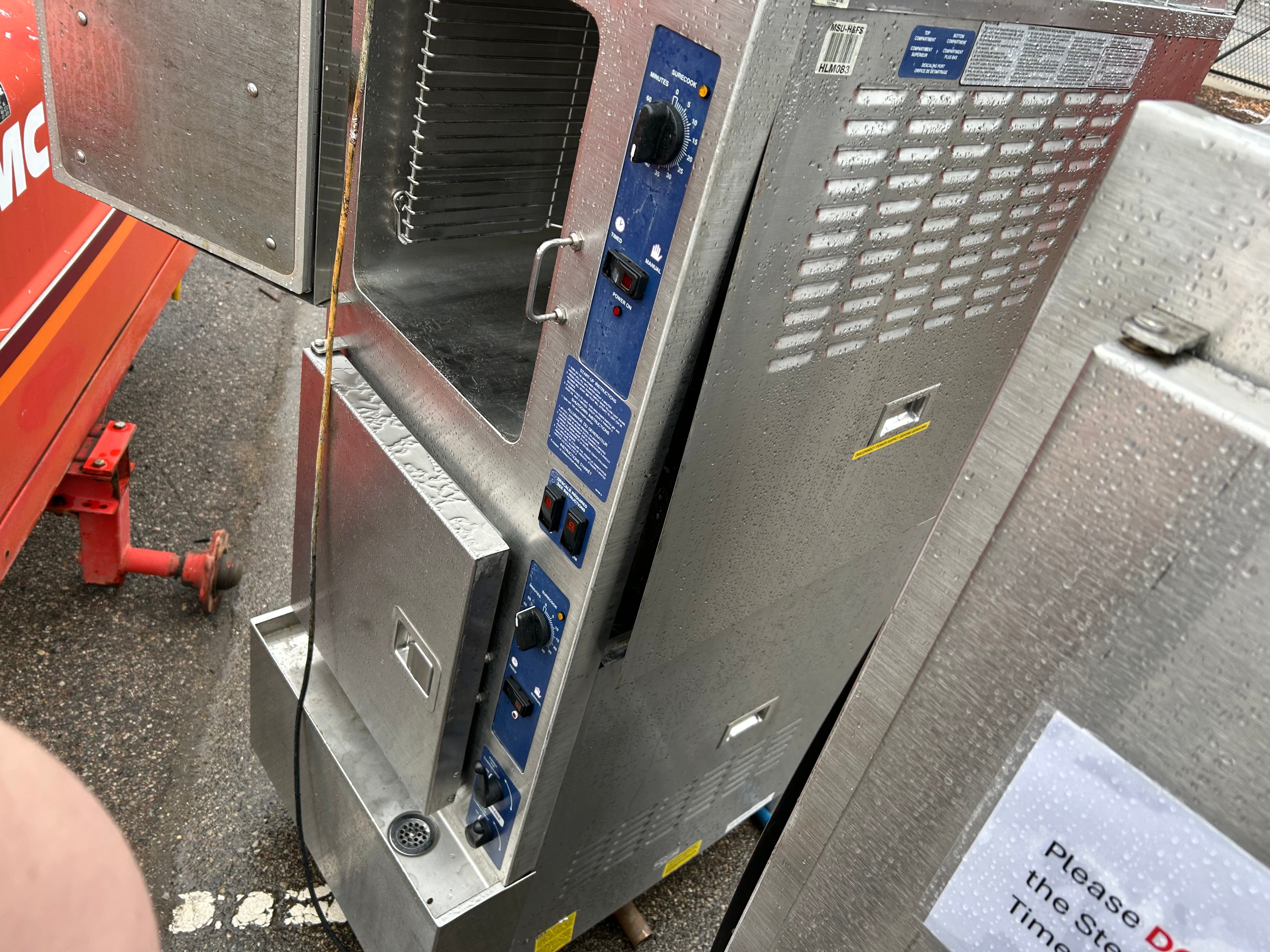 Pair of Industrial Steamers for Parts or Repair/Scrap Bid #625- 980lbs