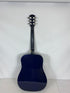 Johnson JG-610-BL Dreadnaught Acoustic Guitar Blue 6-String Full Size