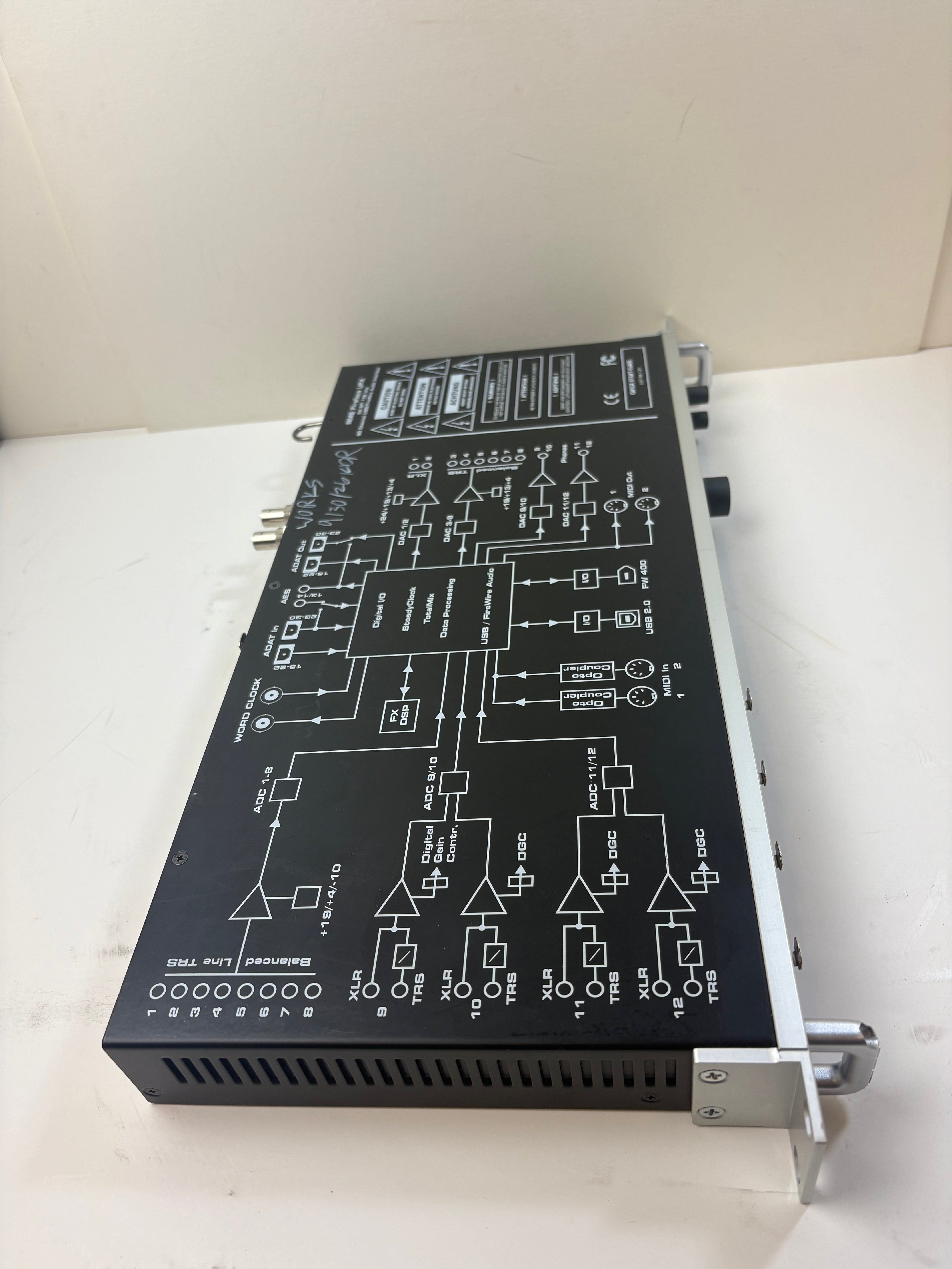 RME Fireface UFX 24 Bit 192kHz 60 Channel FireWire Audio Interface