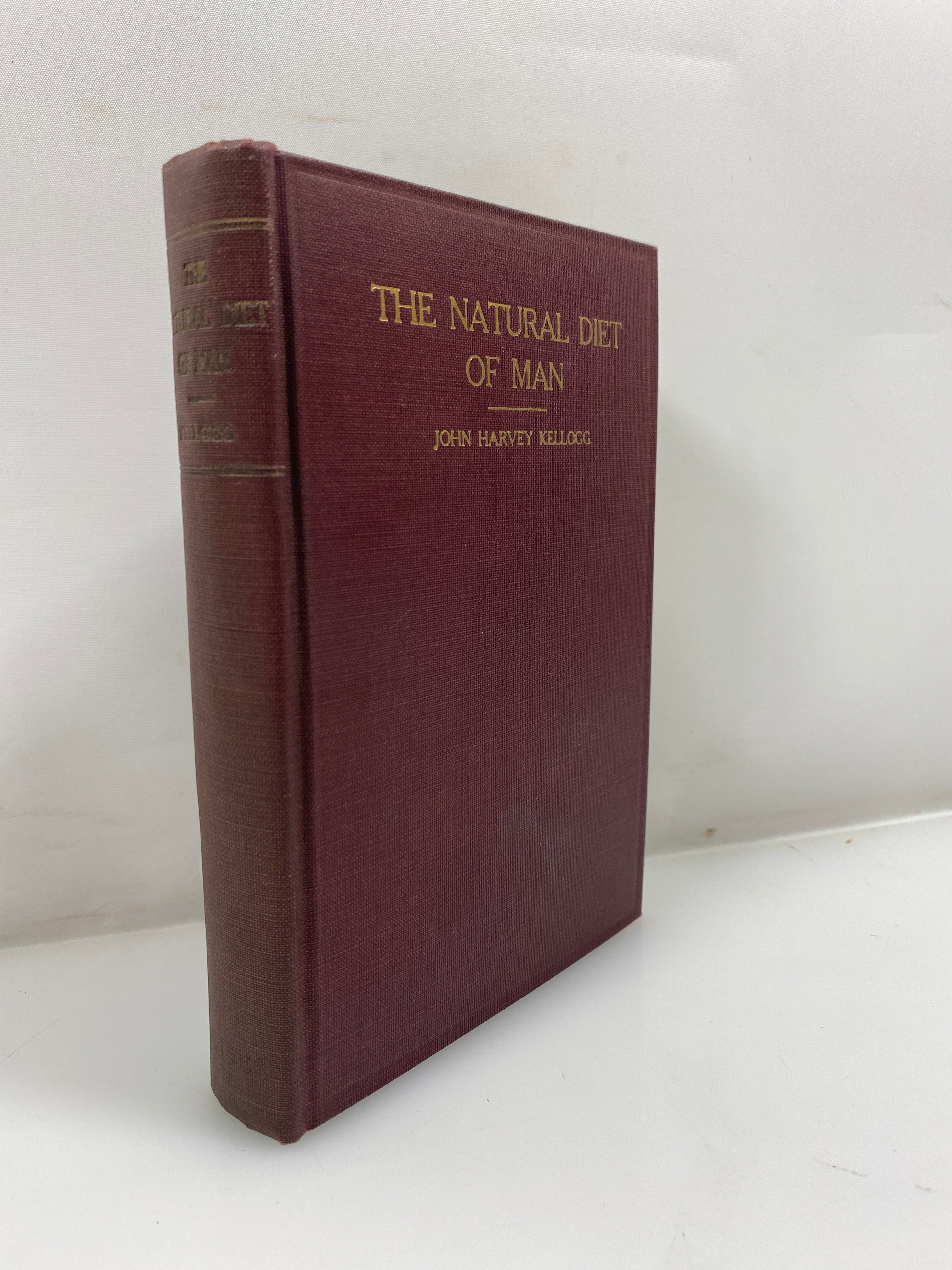 The Natural Diet of Man by Kellogg Ex-library 1923 HC