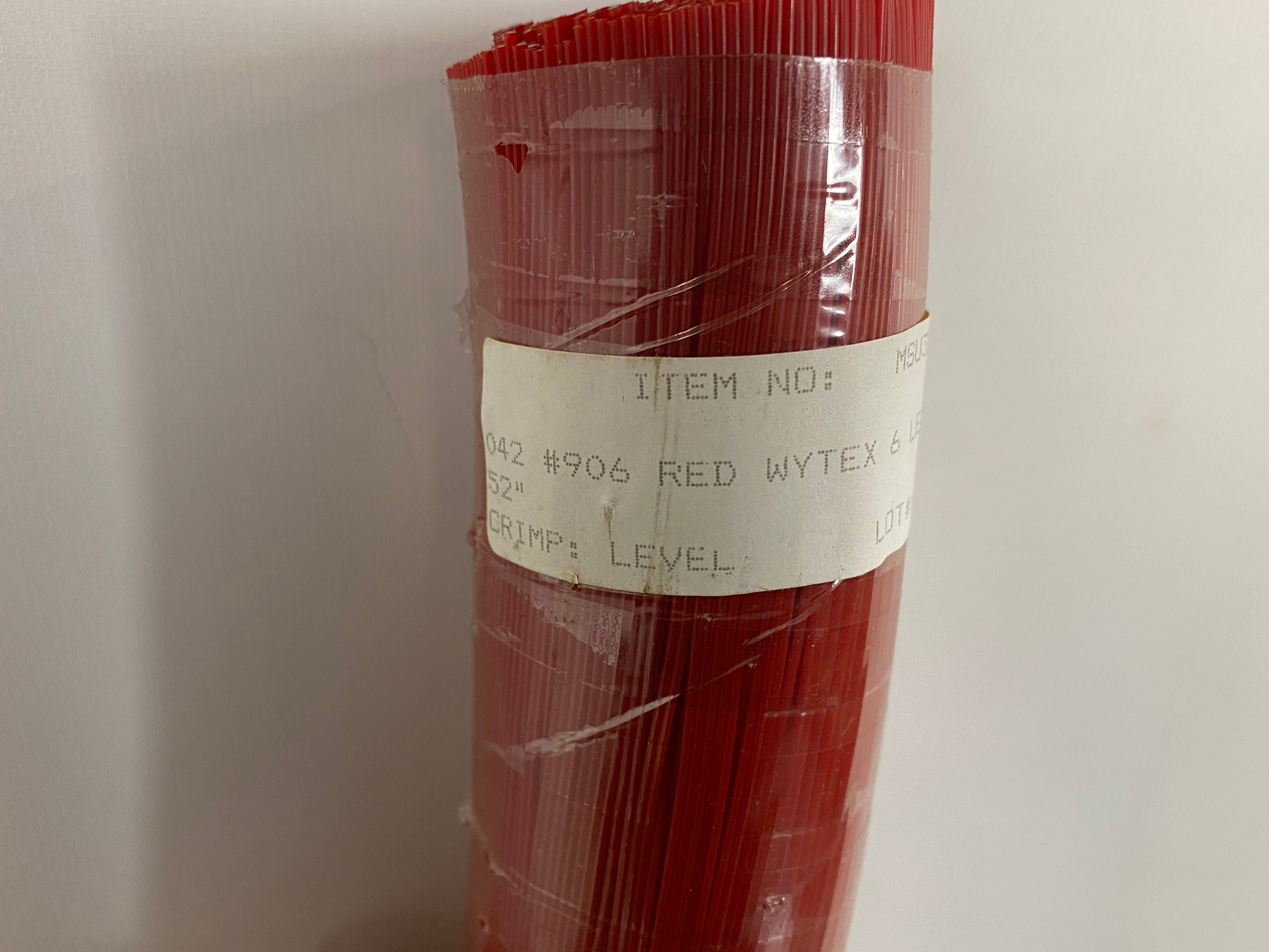 #906 Red Wytex 6 Level Nylon Fiber 52"