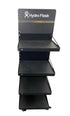 Hydro Flask Black Metal Retail Display Shelf Stand w/ 4 Adjustable Shelves on Casters