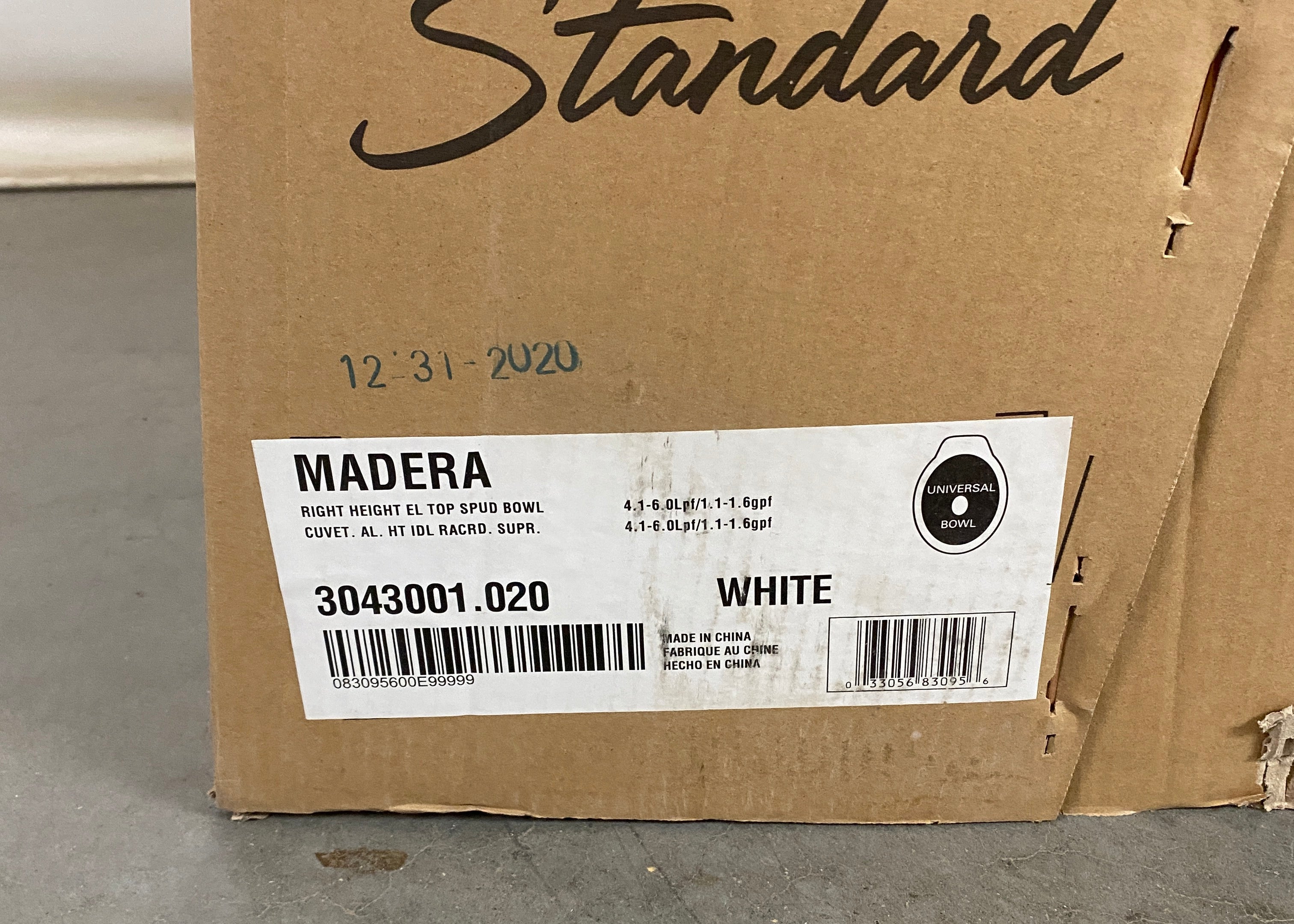 American Standard "Madera" White Toilet