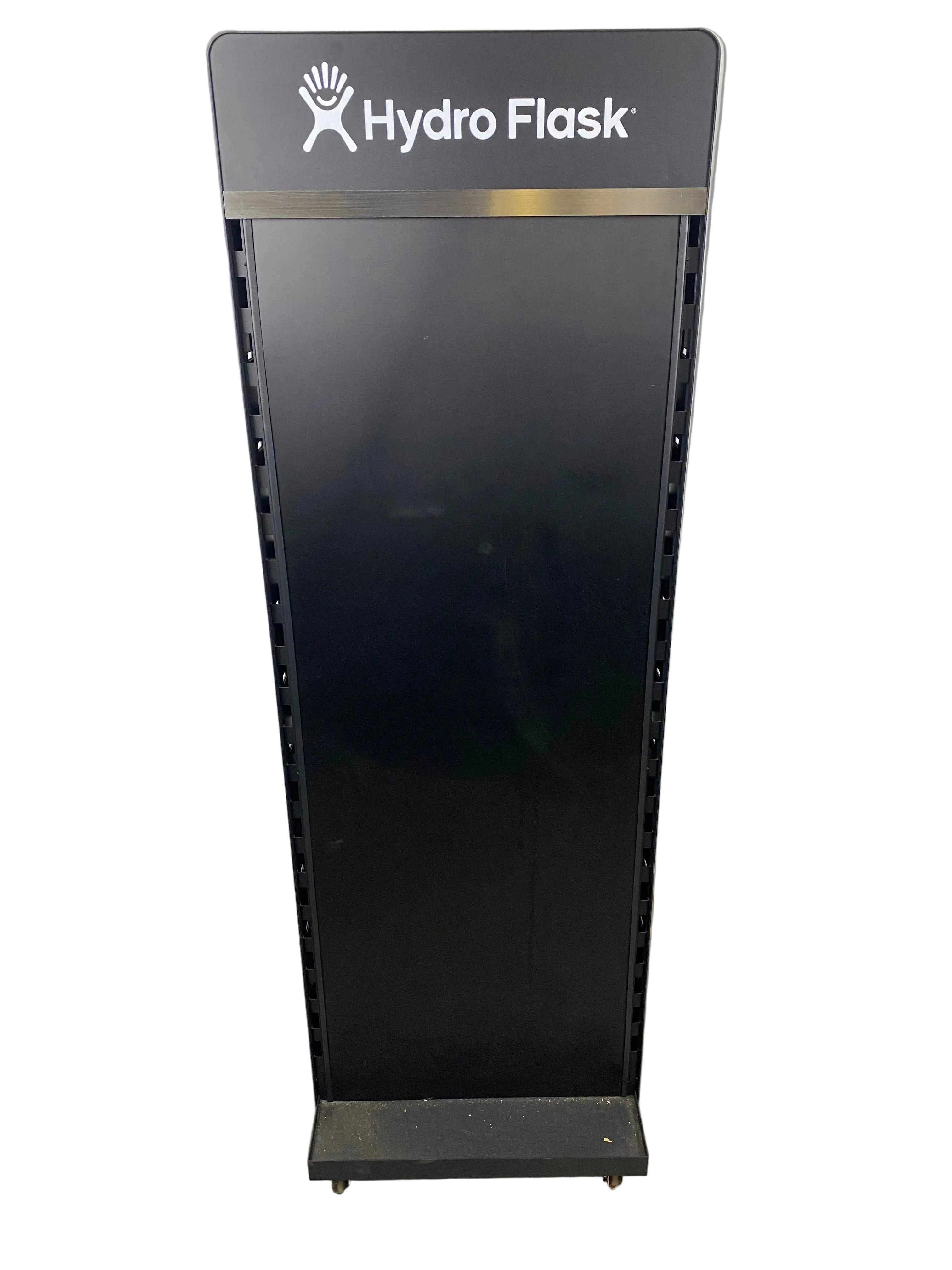 Hydro Flask Black Metal Retail Display Shelf Stand w/ 4 Adjustable Shelves on Casters