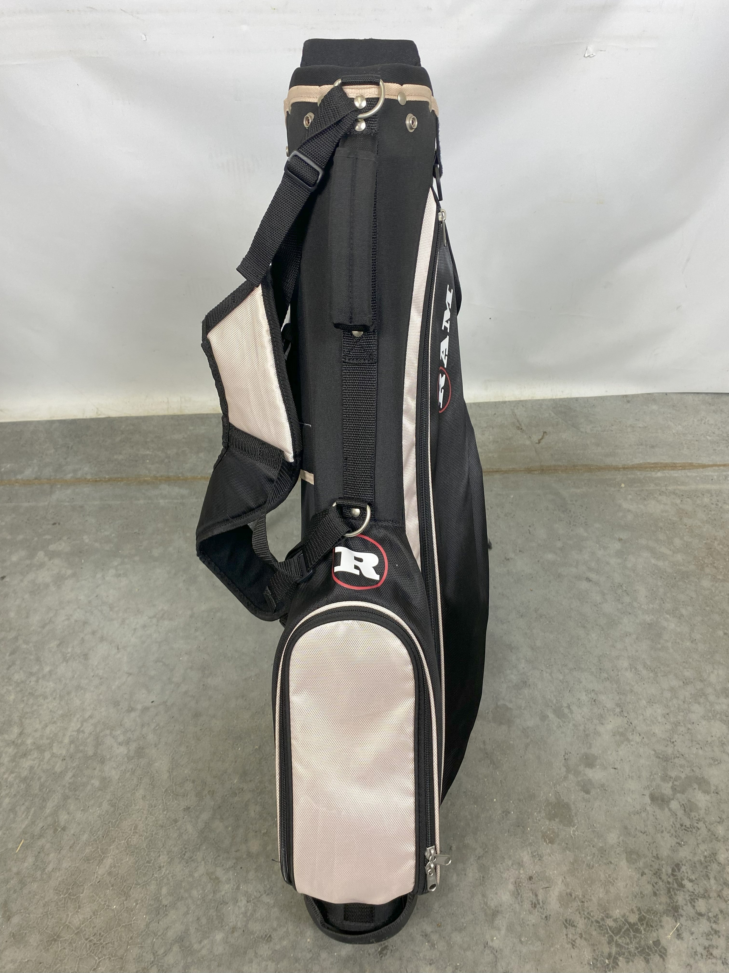 RAM Golf 34" Youth Stand Bag Black and Silver