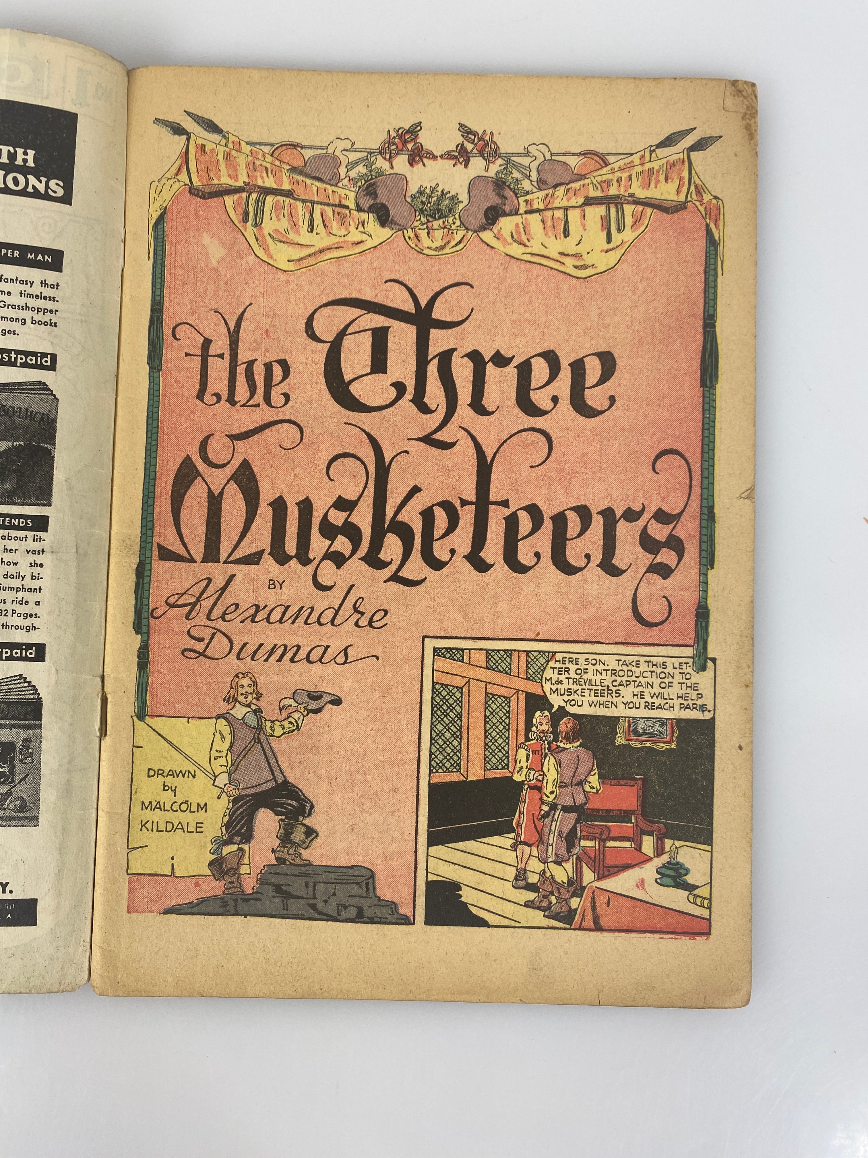 Classics Illustrated Three Musketeers Dumas  No. 1 HRN28