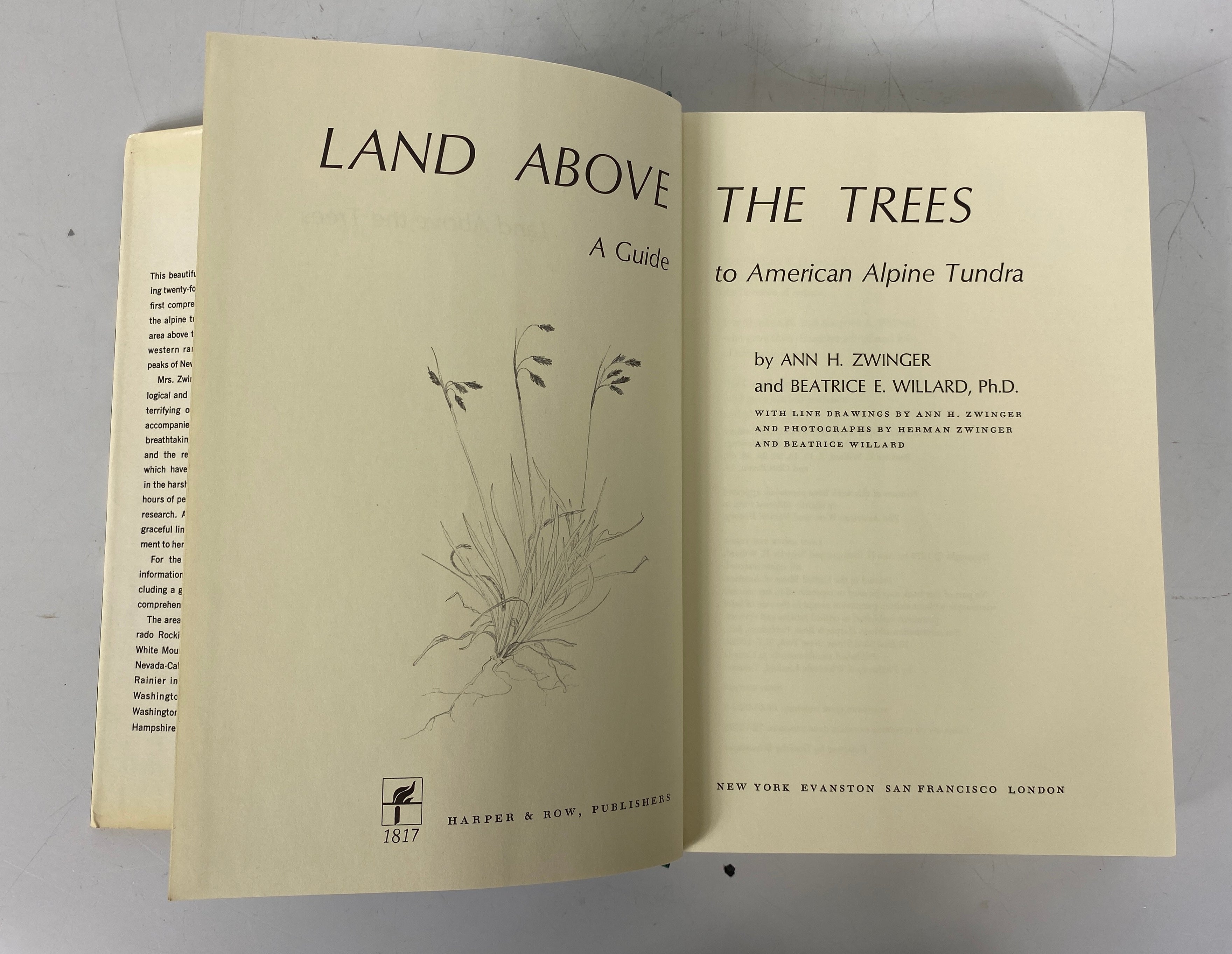 Land Above the Trees American Alpine Tundra Zwinger/Willard 1972 1st Ed HCDJ