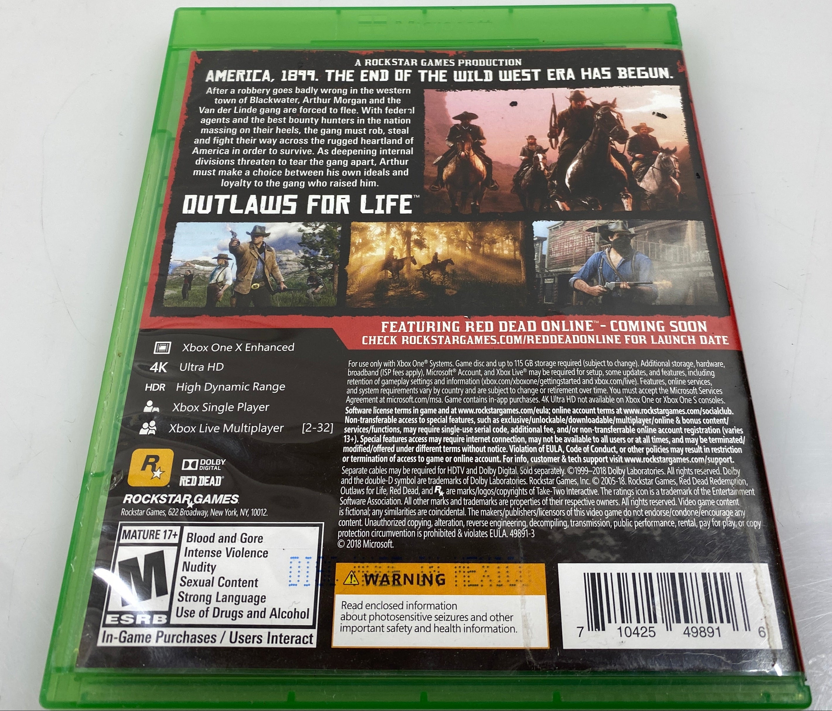 Red Dead Redemption 2 Xbox One