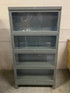 General Fireproofing Grey Barrister Glass Front Cabinet w/ Metal Base (4 Stack)