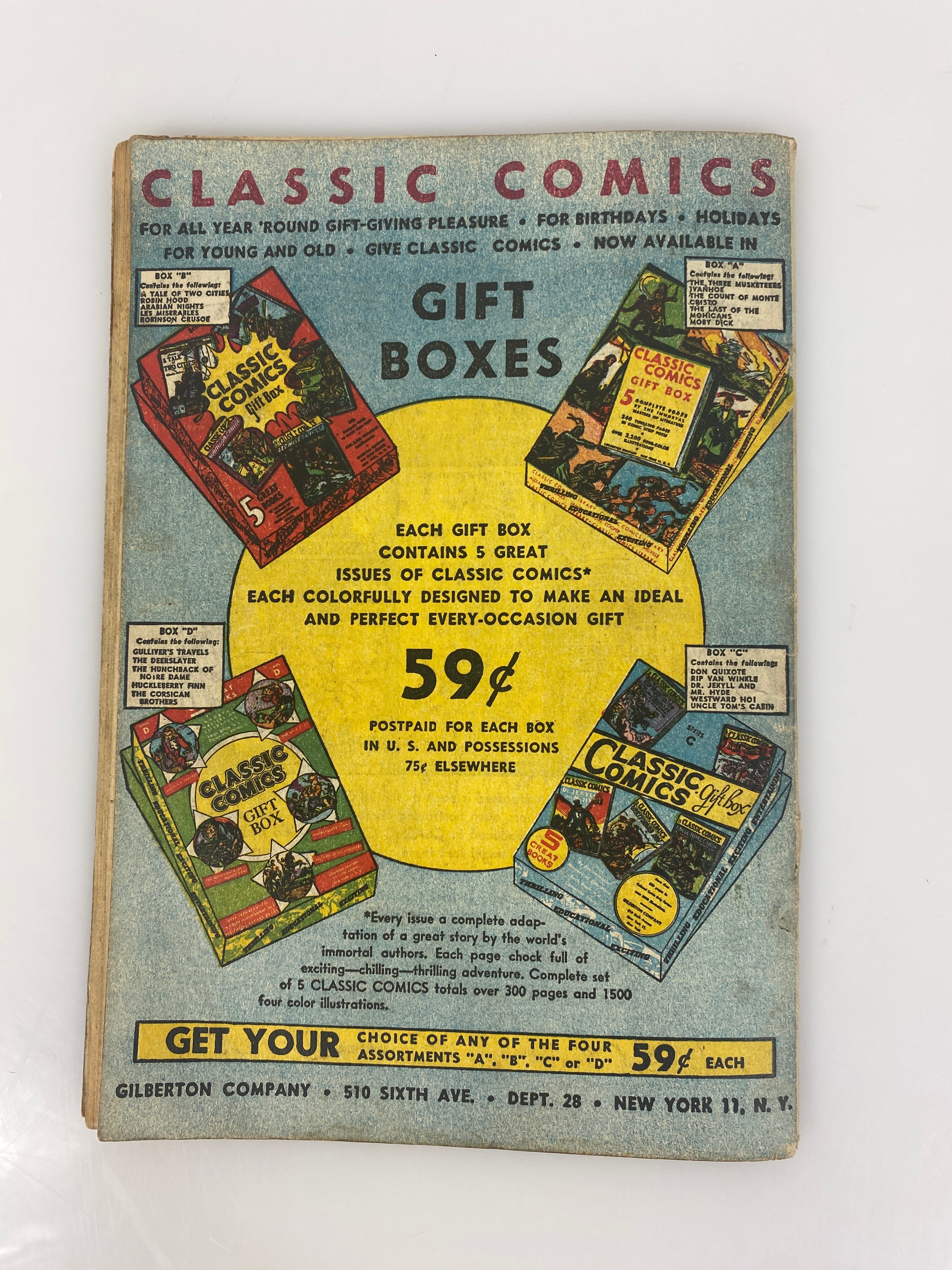 Classics Illustrated Three Musketeers Dumas  No. 1 HRN28