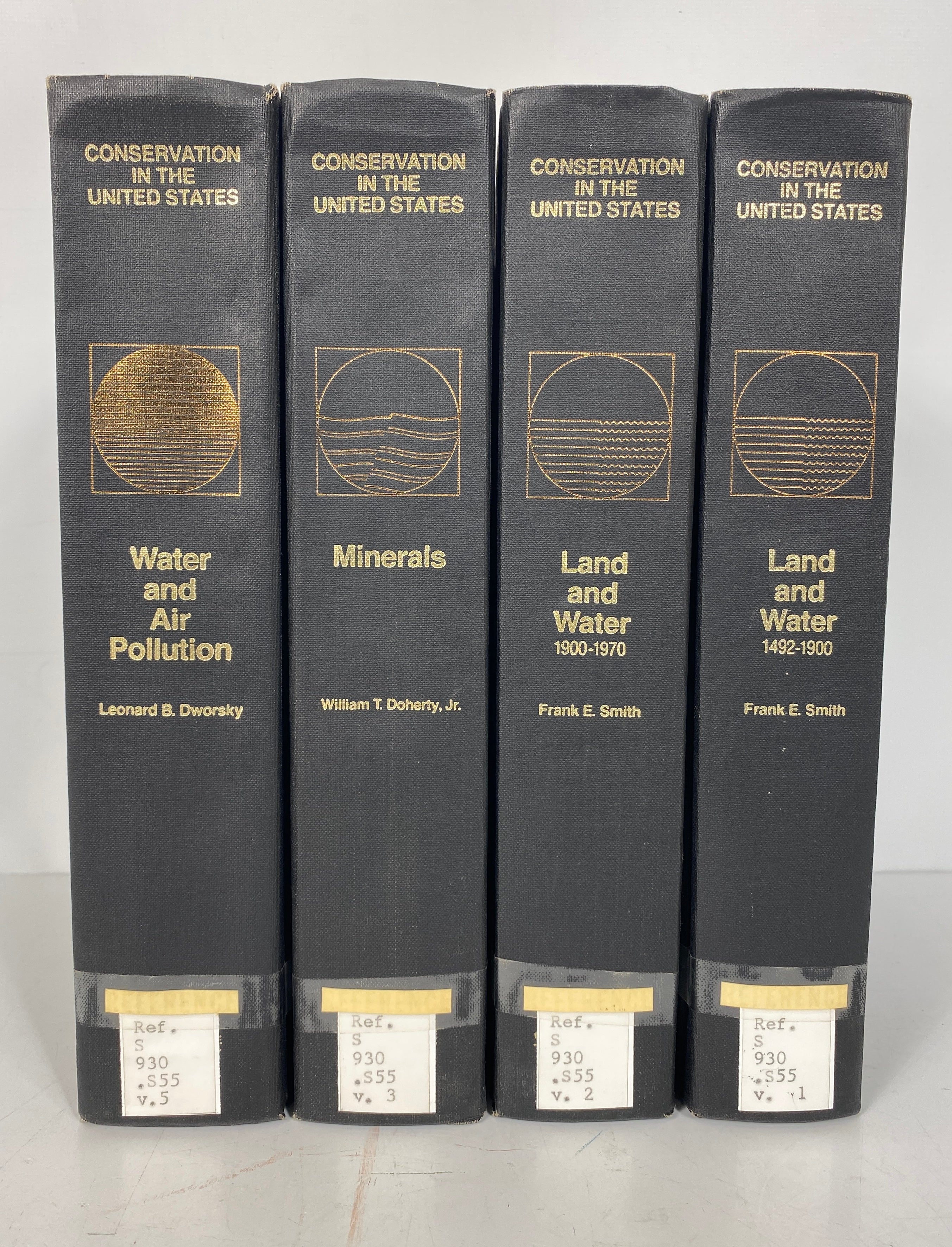 4 Vols: Conservation in the U.S. 1971 Land/Water/Air/Minerals Ex-Library HC