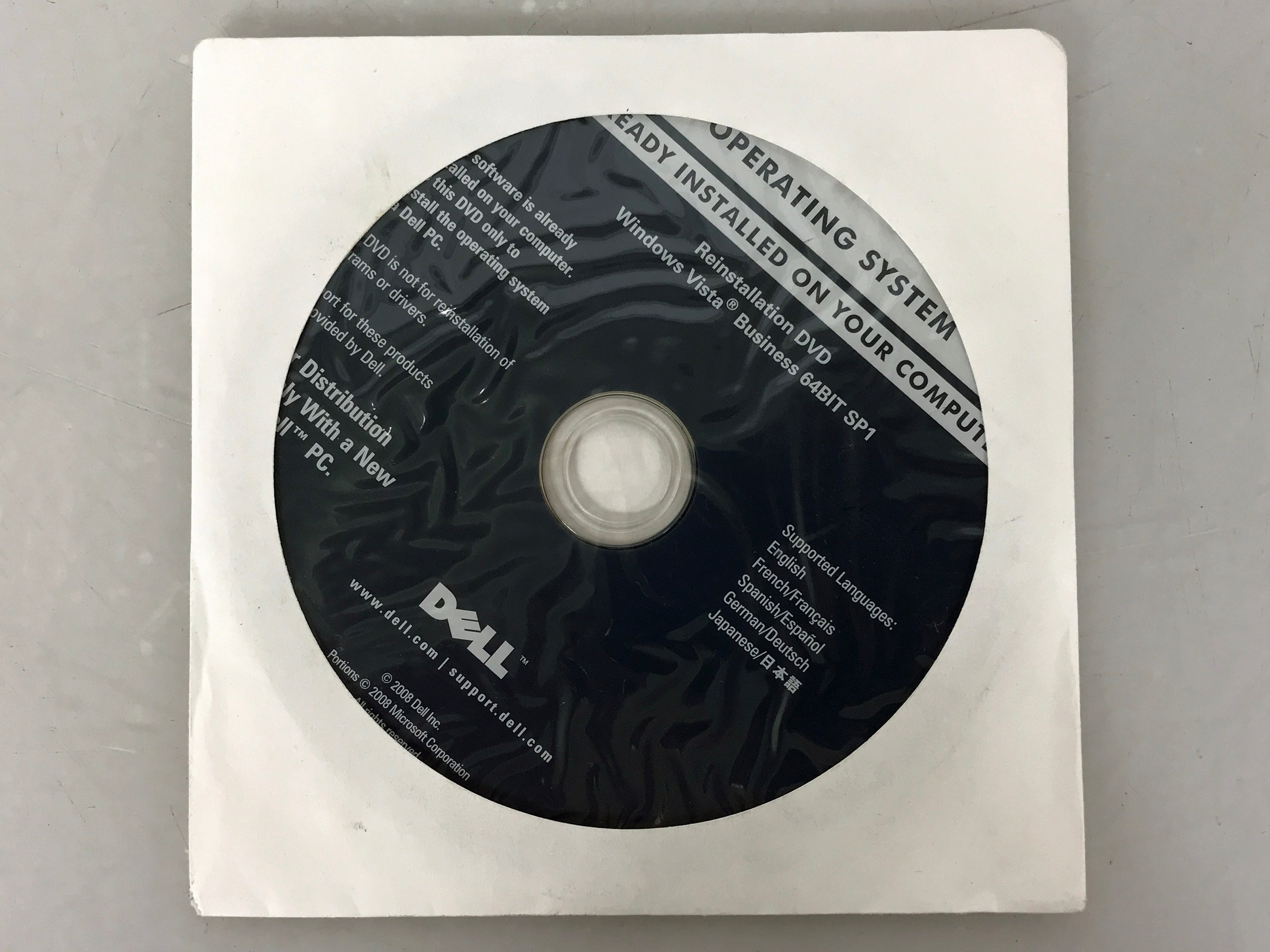Windows Vista Business 64-Bit SP1 Re-Installation DVD