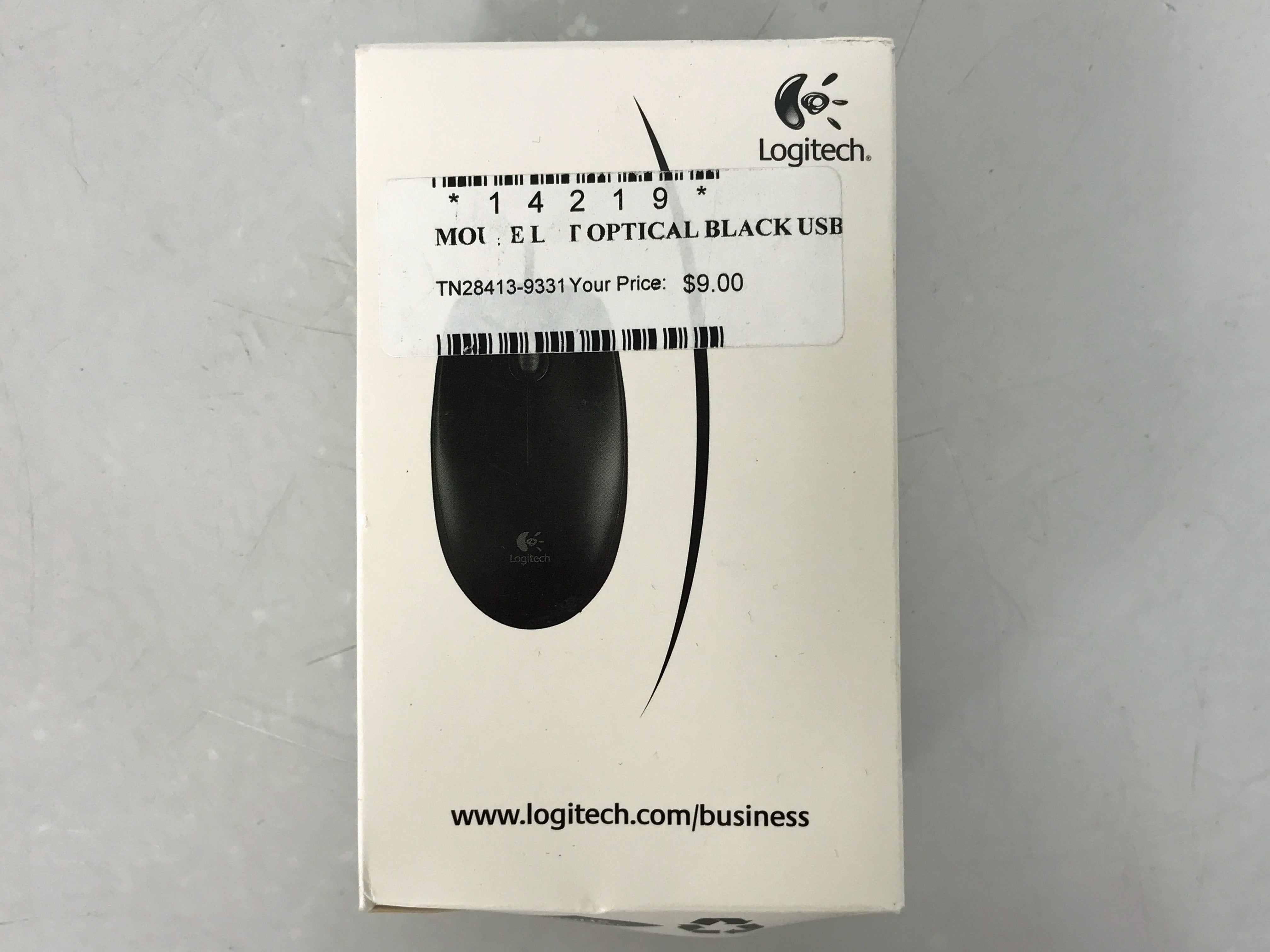 Logitech M-U0026 Black Wired Optical Mouse