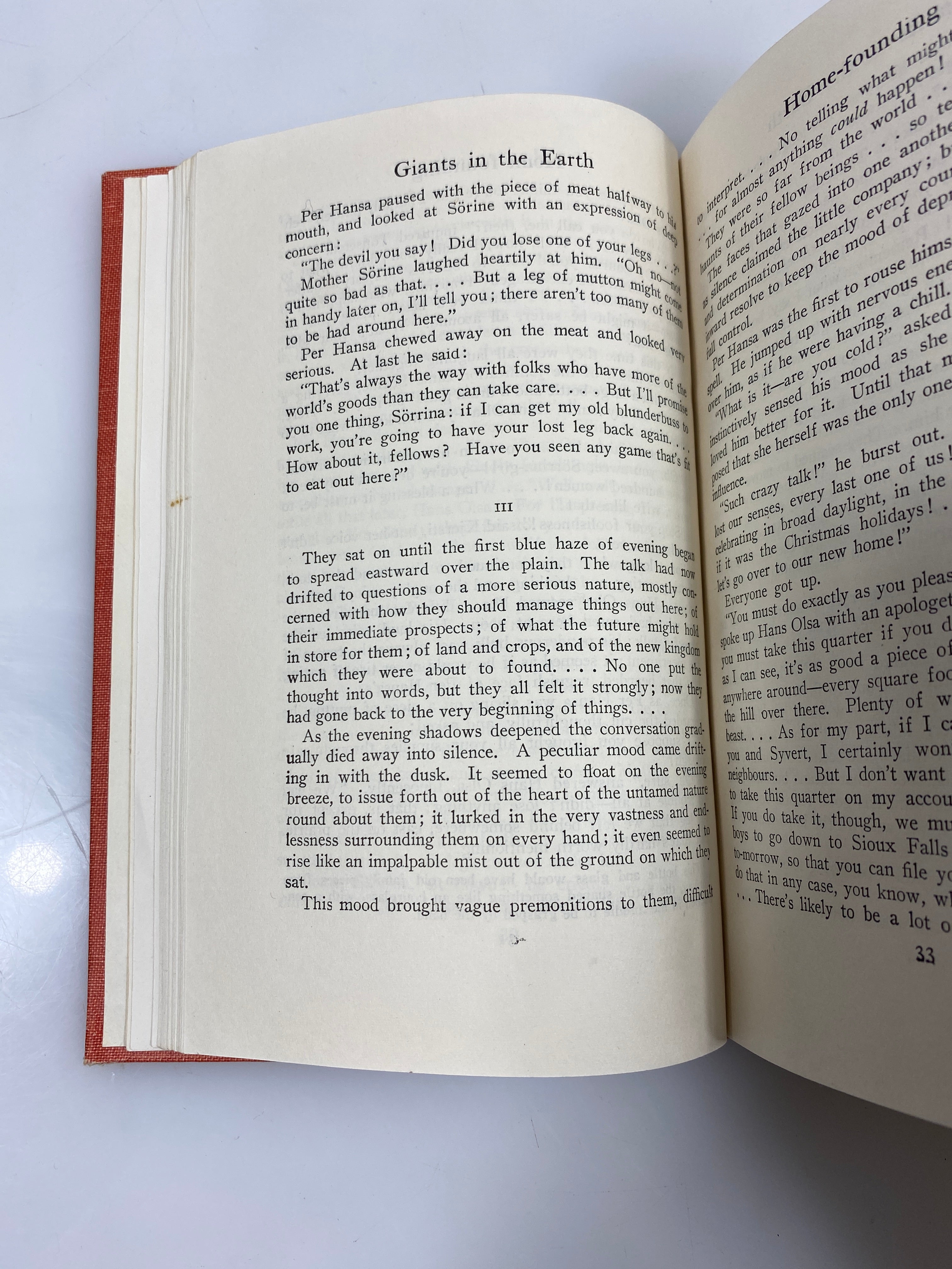 Giants in the Earth by O.E. Rolvaag 1929 HC