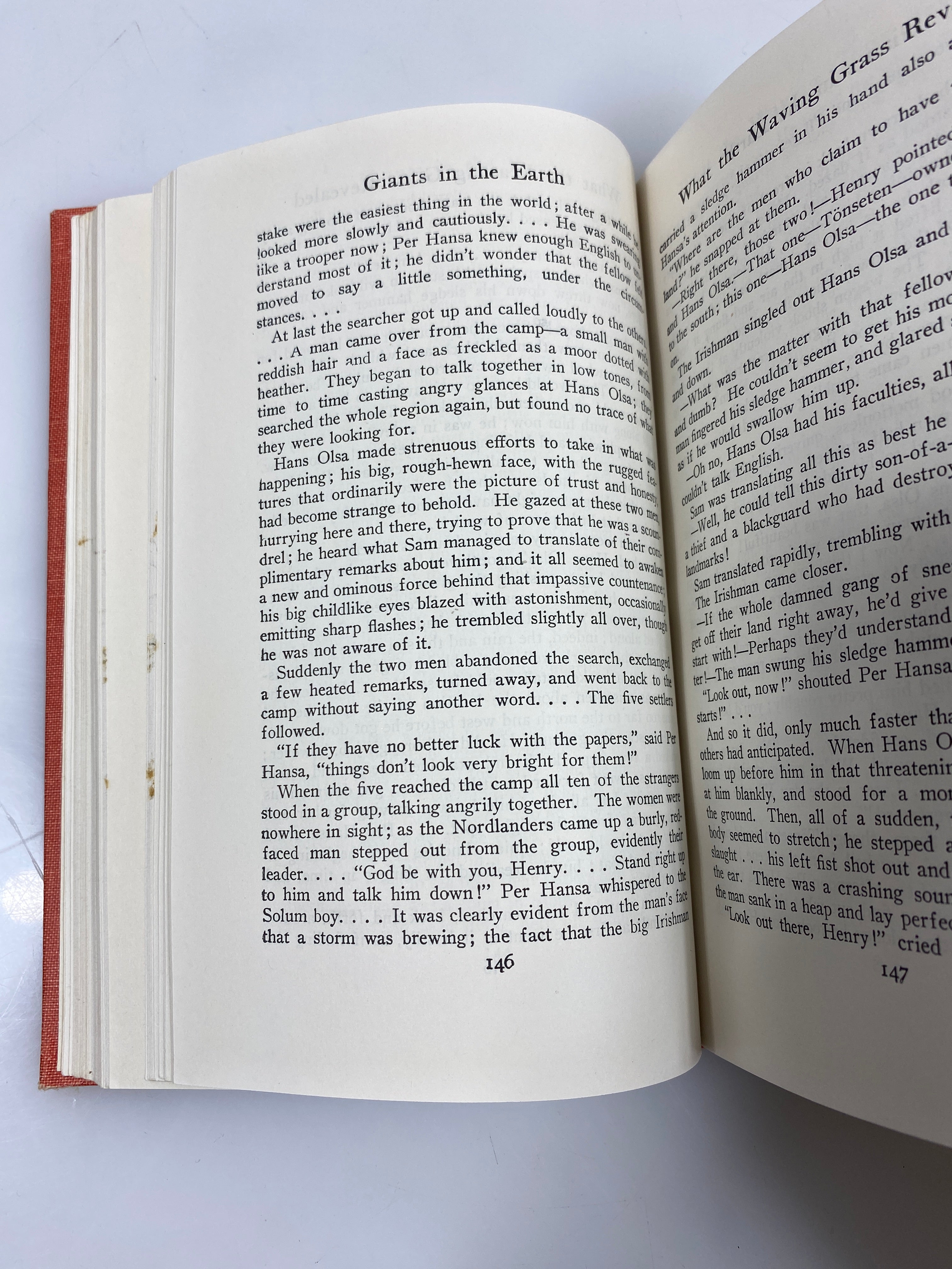 Giants in the Earth by O.E. Rolvaag 1929 HC