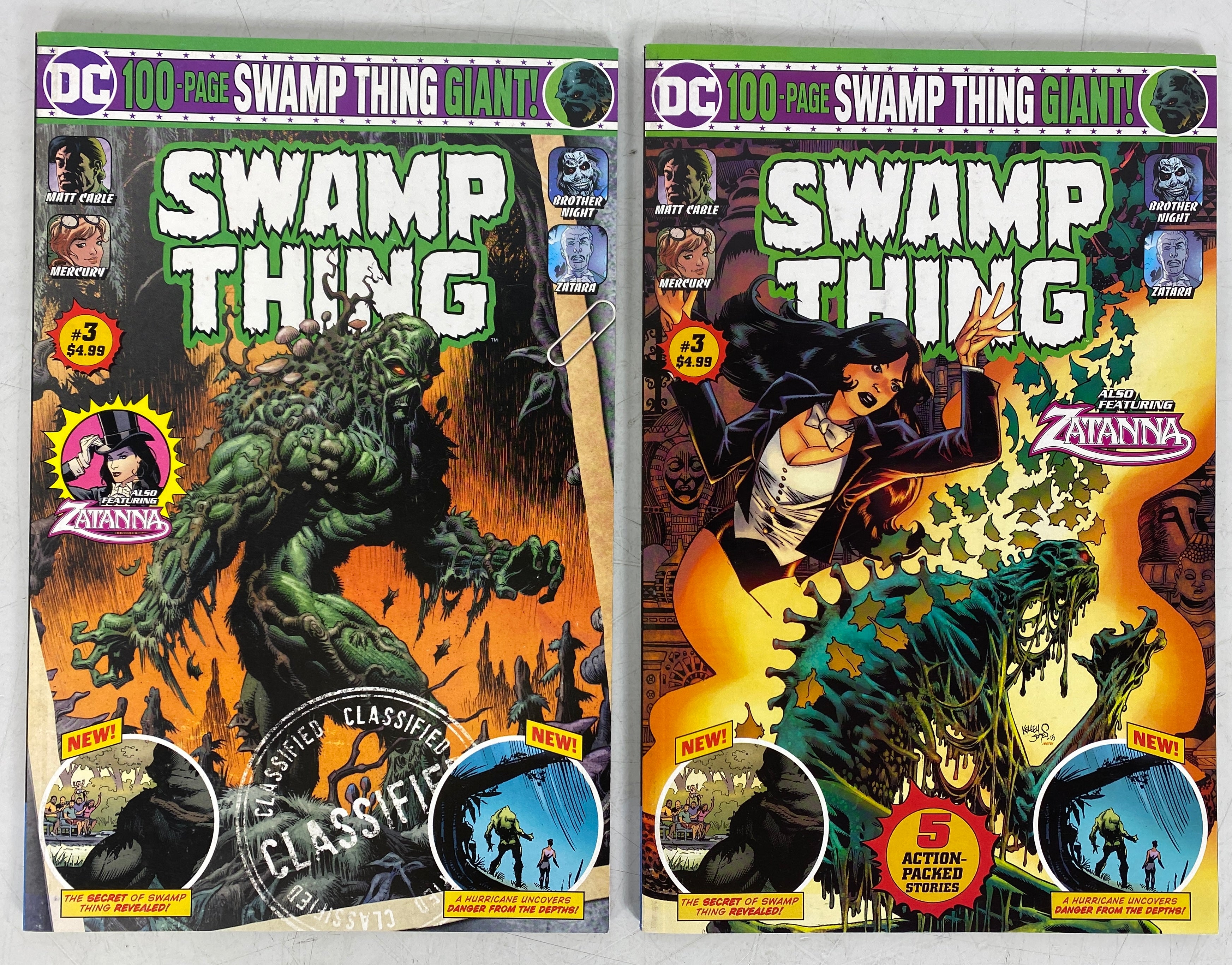 Lot of 2 Variant Sets Swamp Thing 100 Page Giant #1-3 (2019)