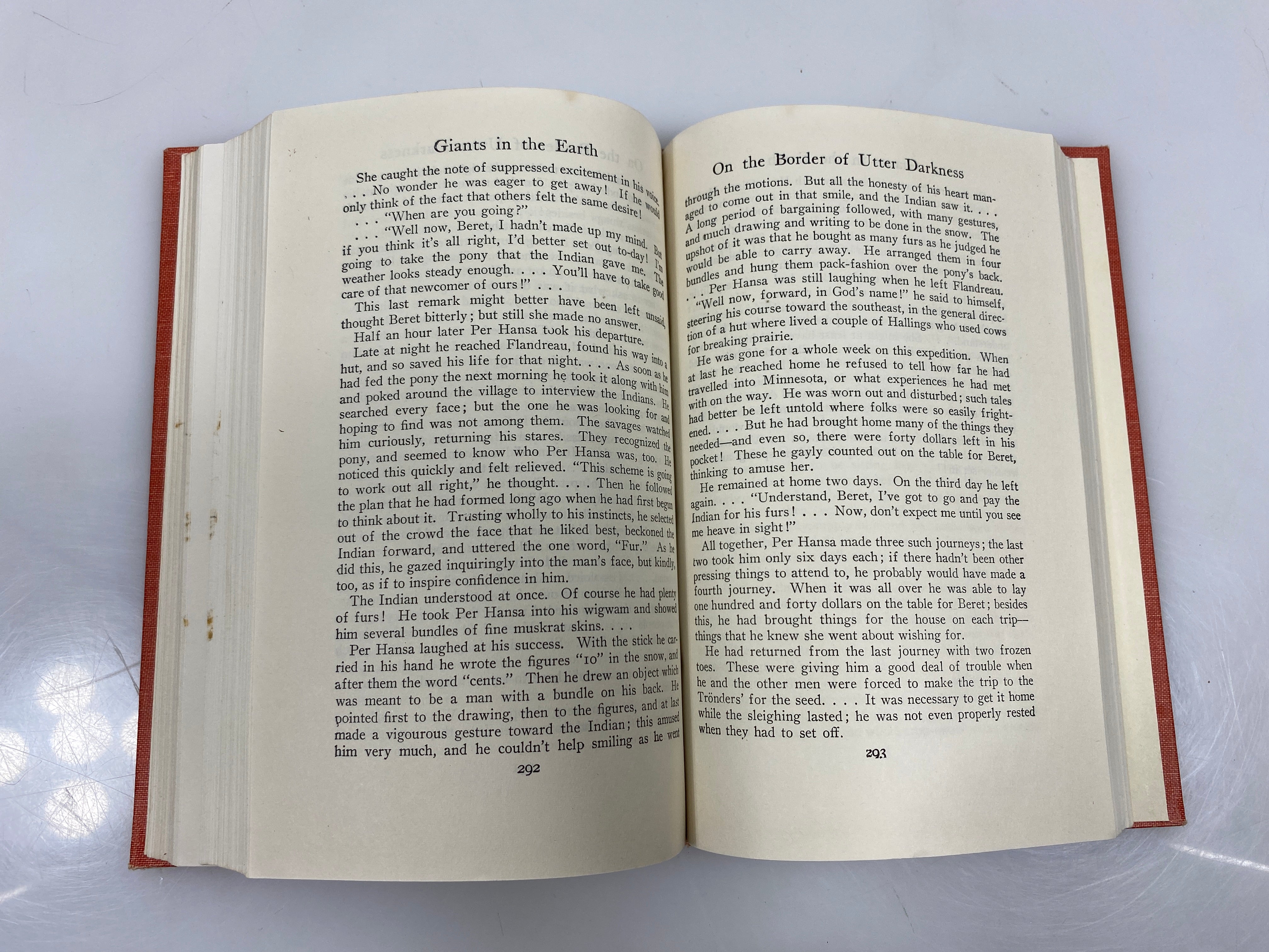 Giants in the Earth by O.E. Rolvaag 1929 HC