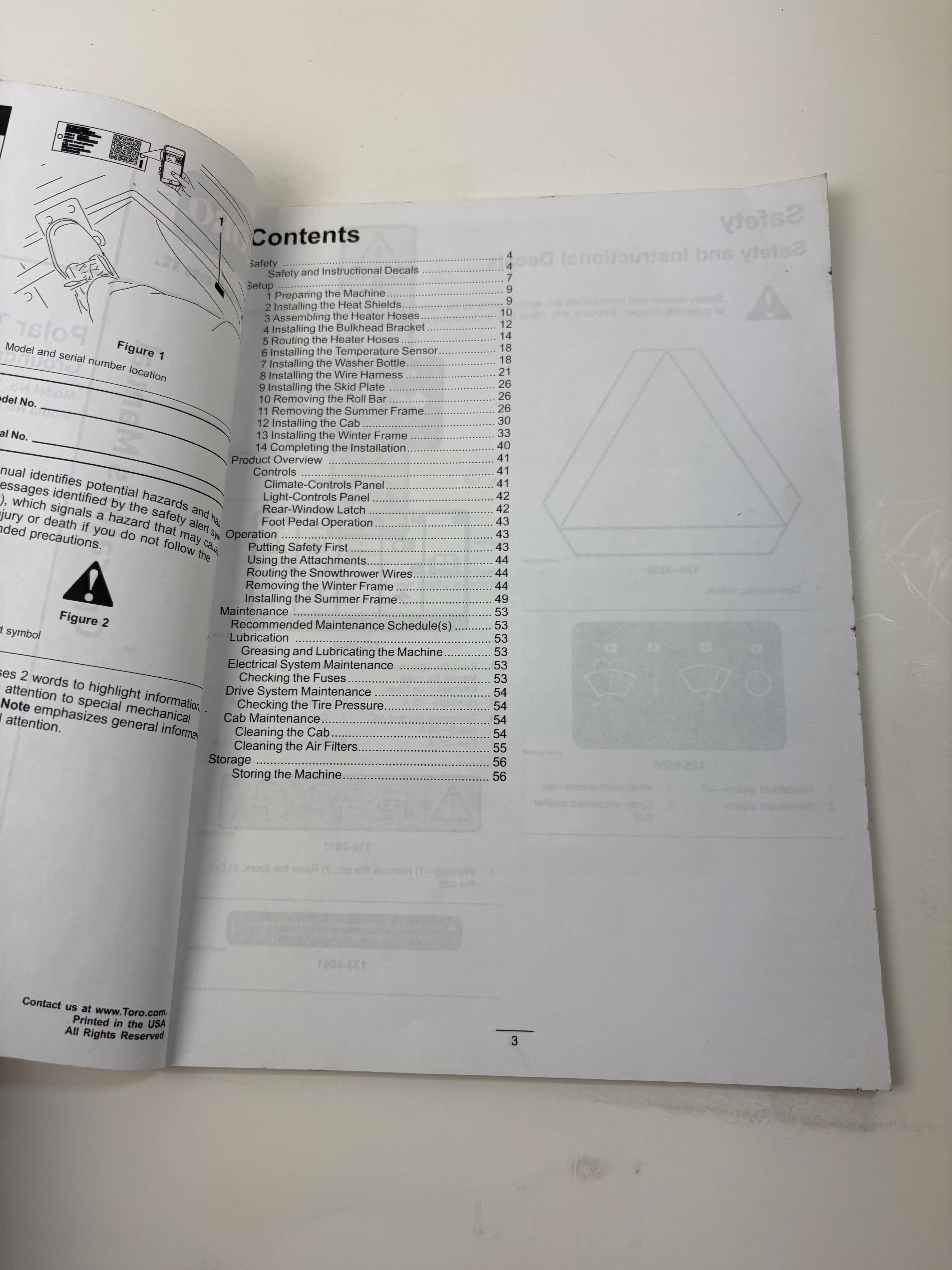 Toro Polar Trac Cab Series 7200 Mower Operator's Manual 2018