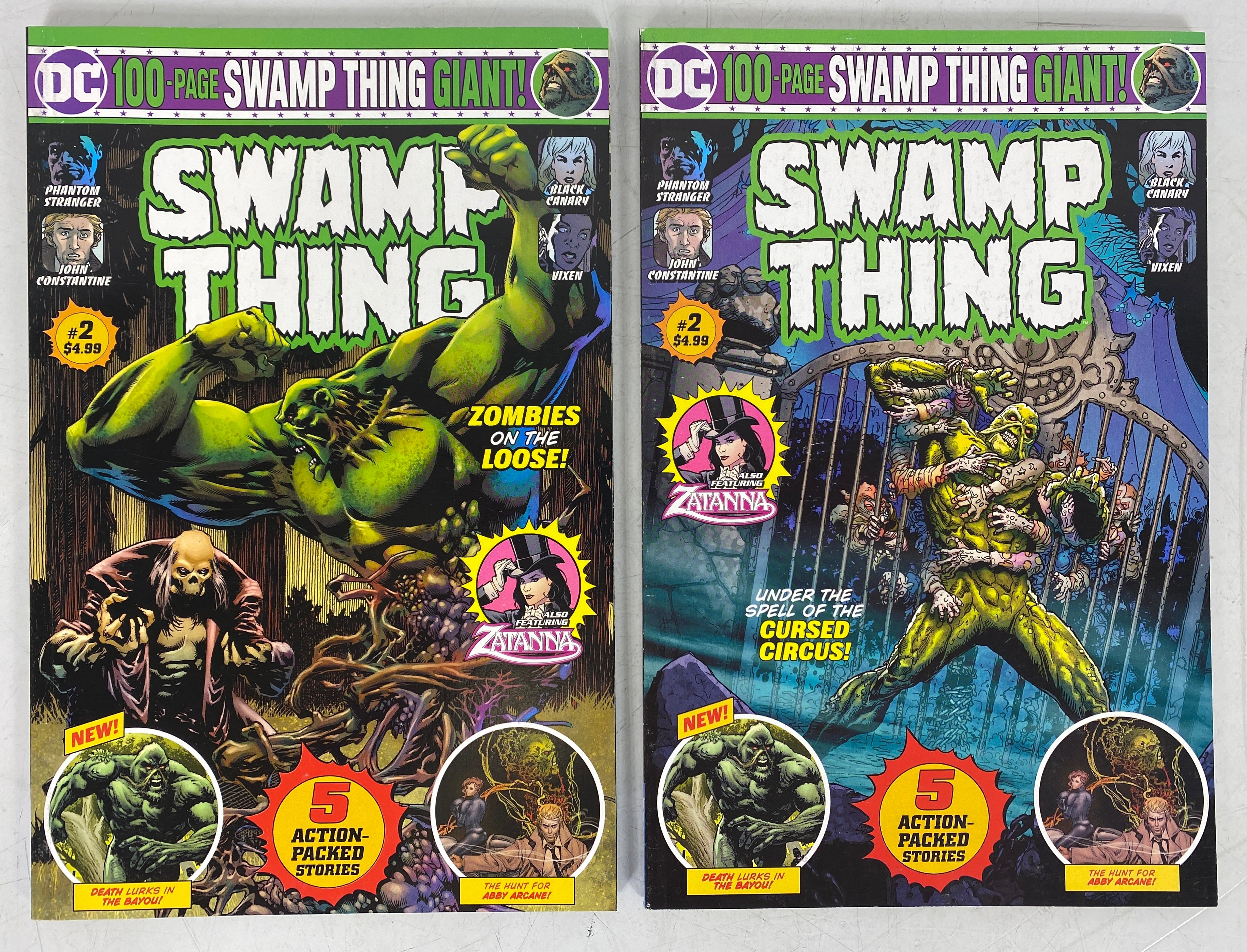 Lot of 2 Variant Sets Swamp Thing 100 Page Giant #1-3 (2019)