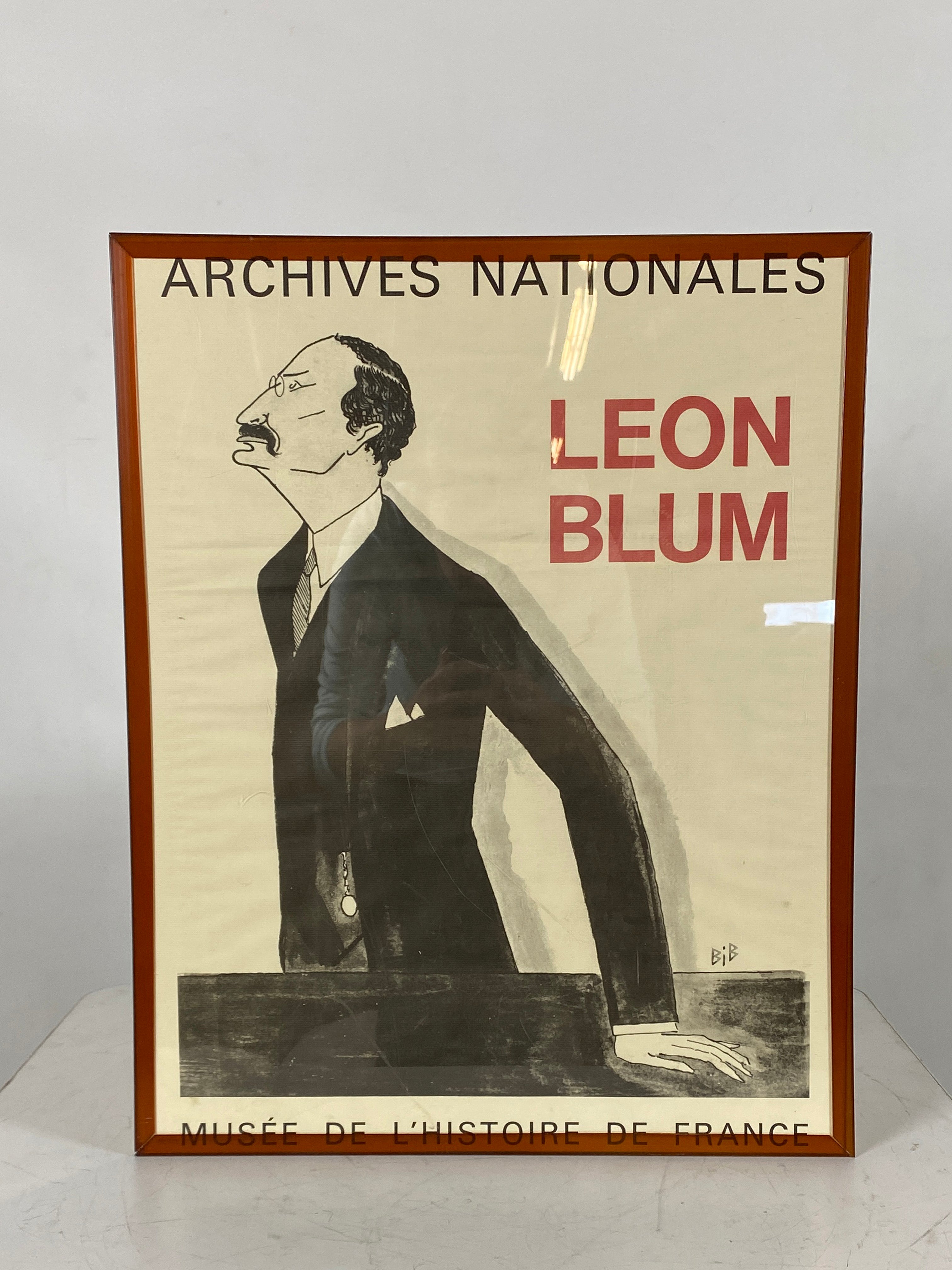 Archives Nationales Musee De L'Histoire De France: Leon Blum Framed Print