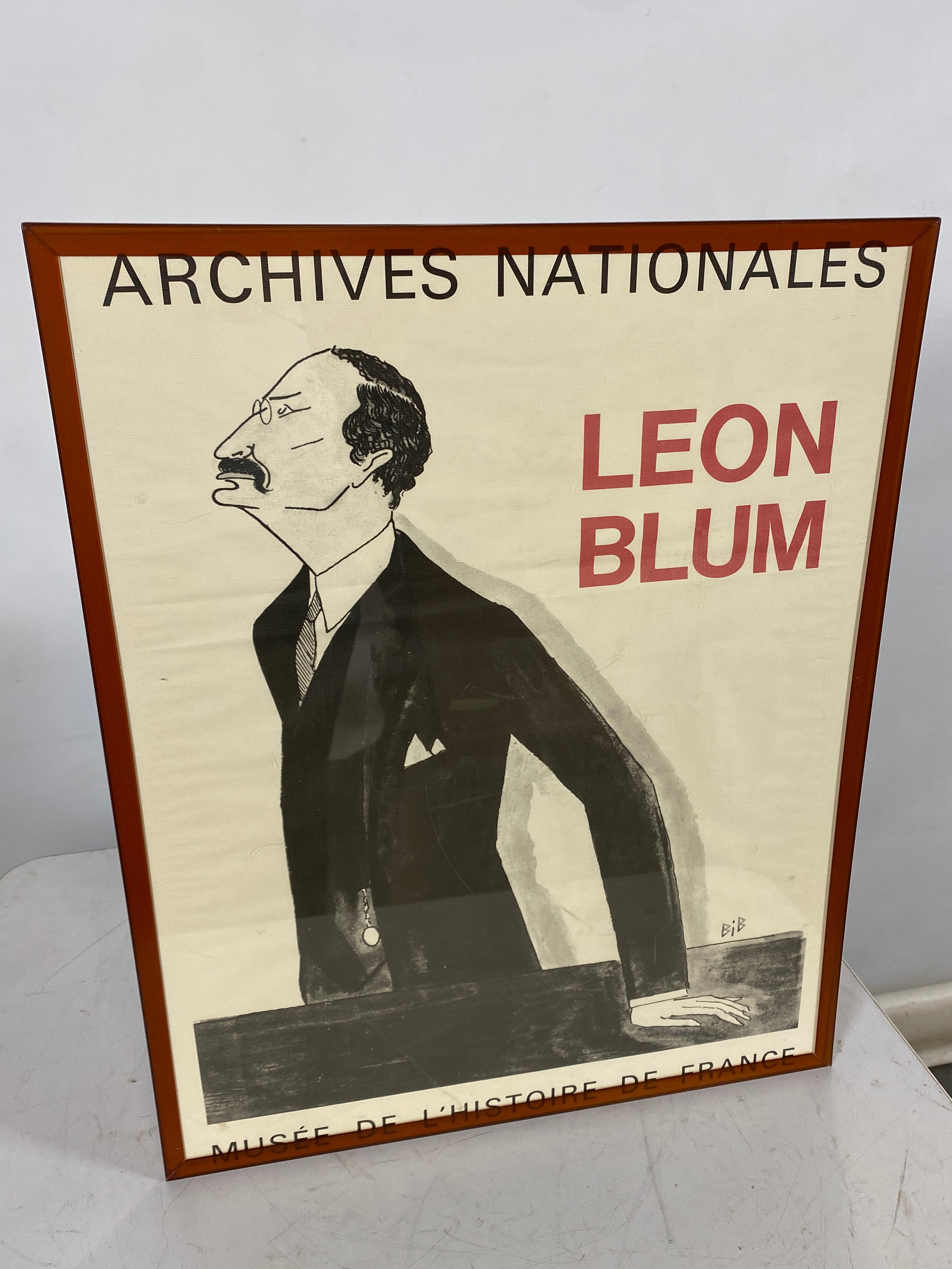 Archives Nationales Musee De L'Histoire De France: Leon Blum Framed Print