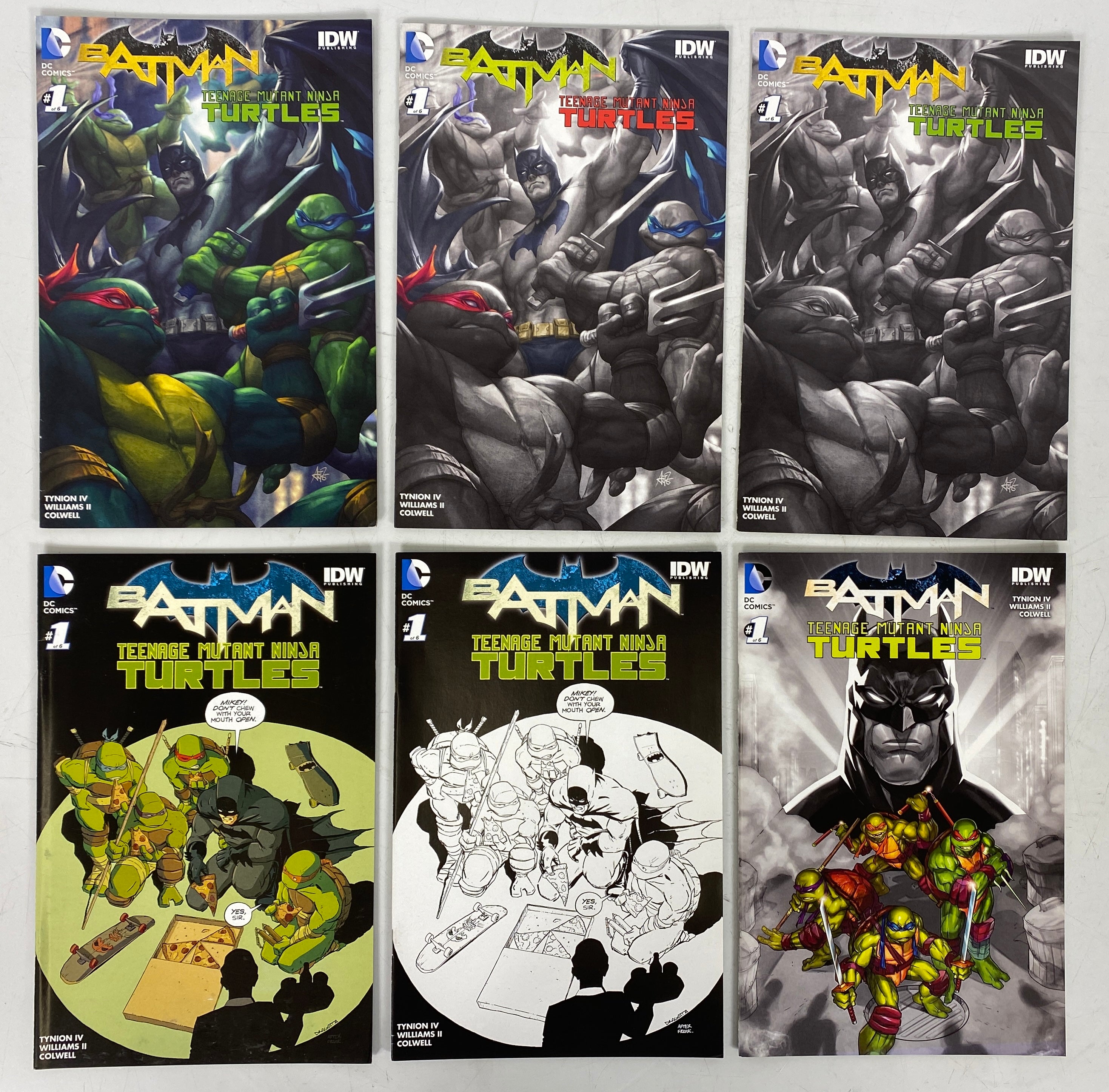 Lot of 30 Batman Teenage Mutant Ninja Turtles #1 (2016) Unique Variant Covers