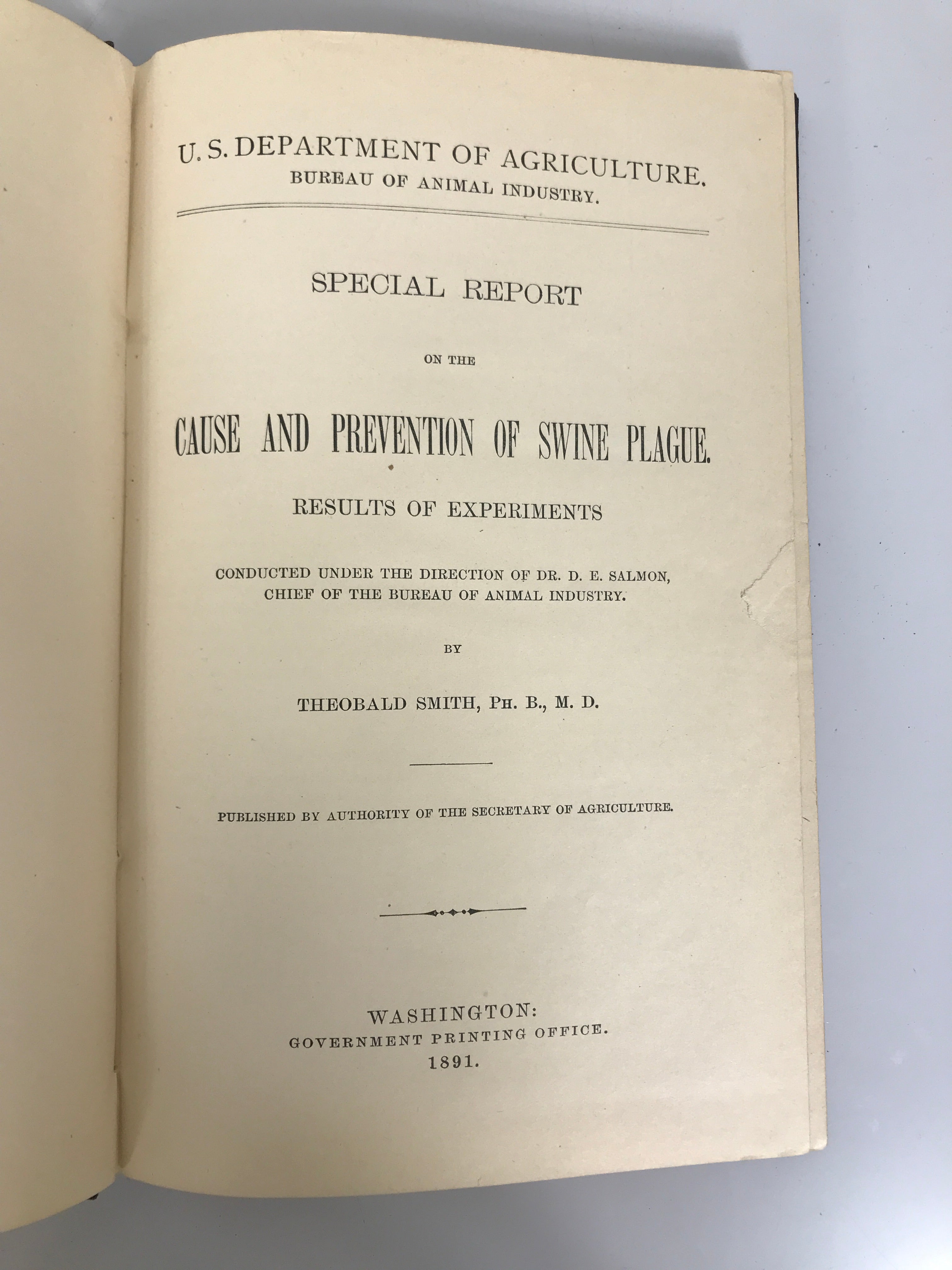 Lot of 4 Antique U.S. Department of Agriculture Reports 1891-1900 HC