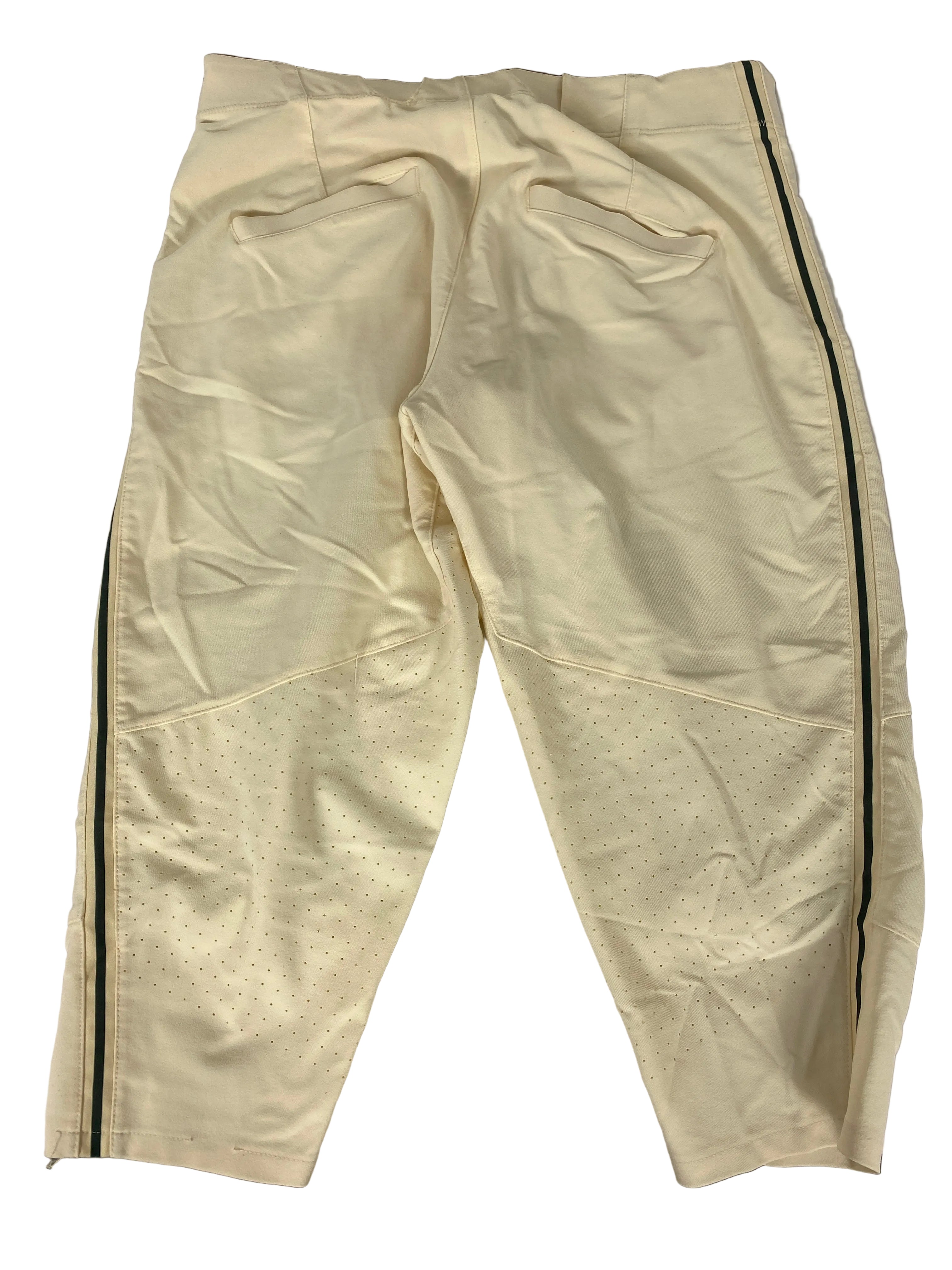 Nike Beige Baseball Green Stripe Game Capri Pant Men’s Size 2XL L20