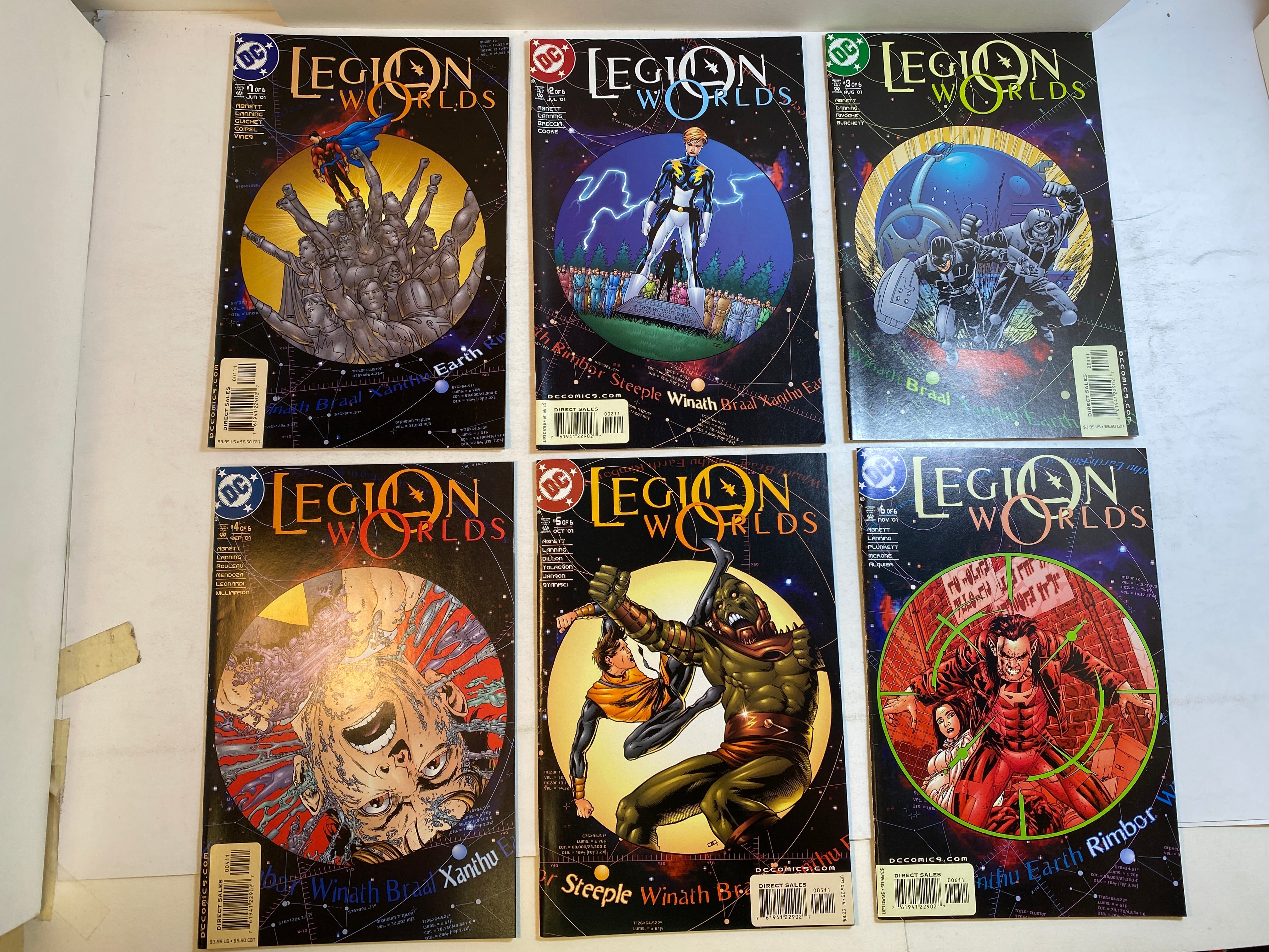 Lot of 6 Legion Worlds DC Comics 2001