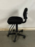 Tall Black Office Chair with Foot Bar Rest