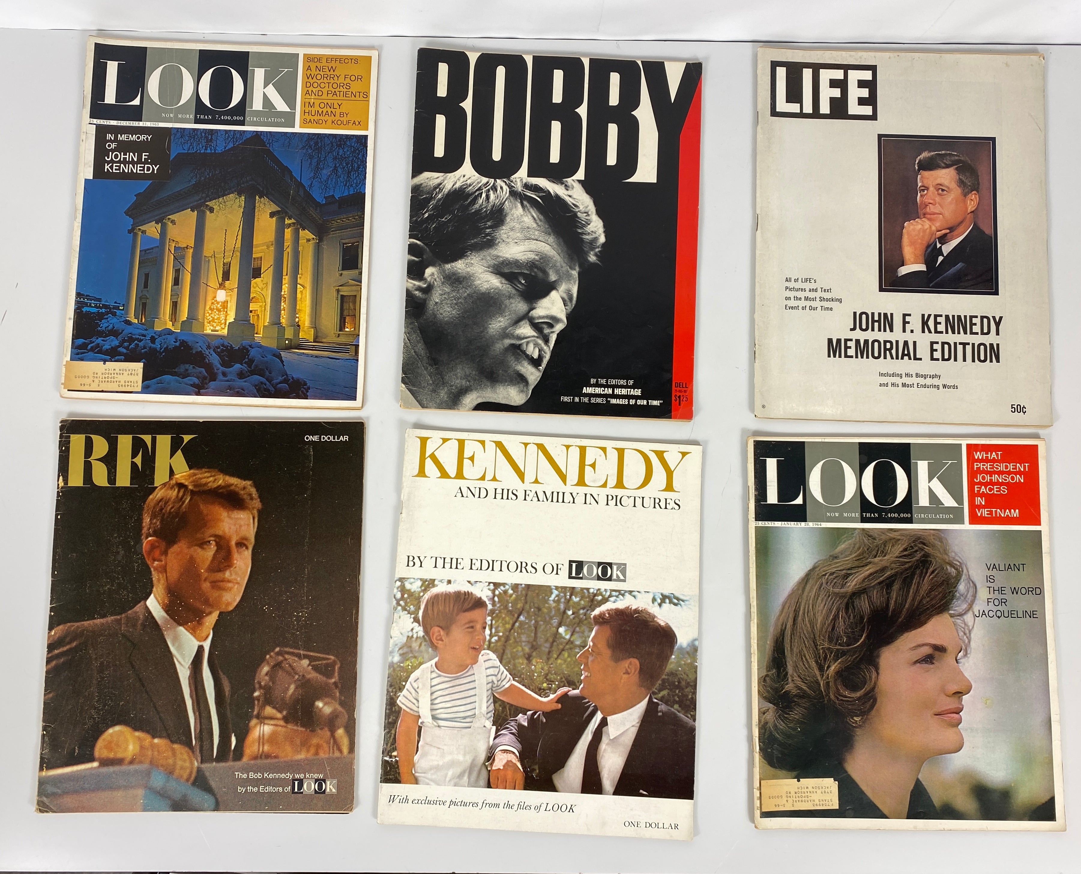 Kennedy Family Magazine Lot of 7 Look/Life