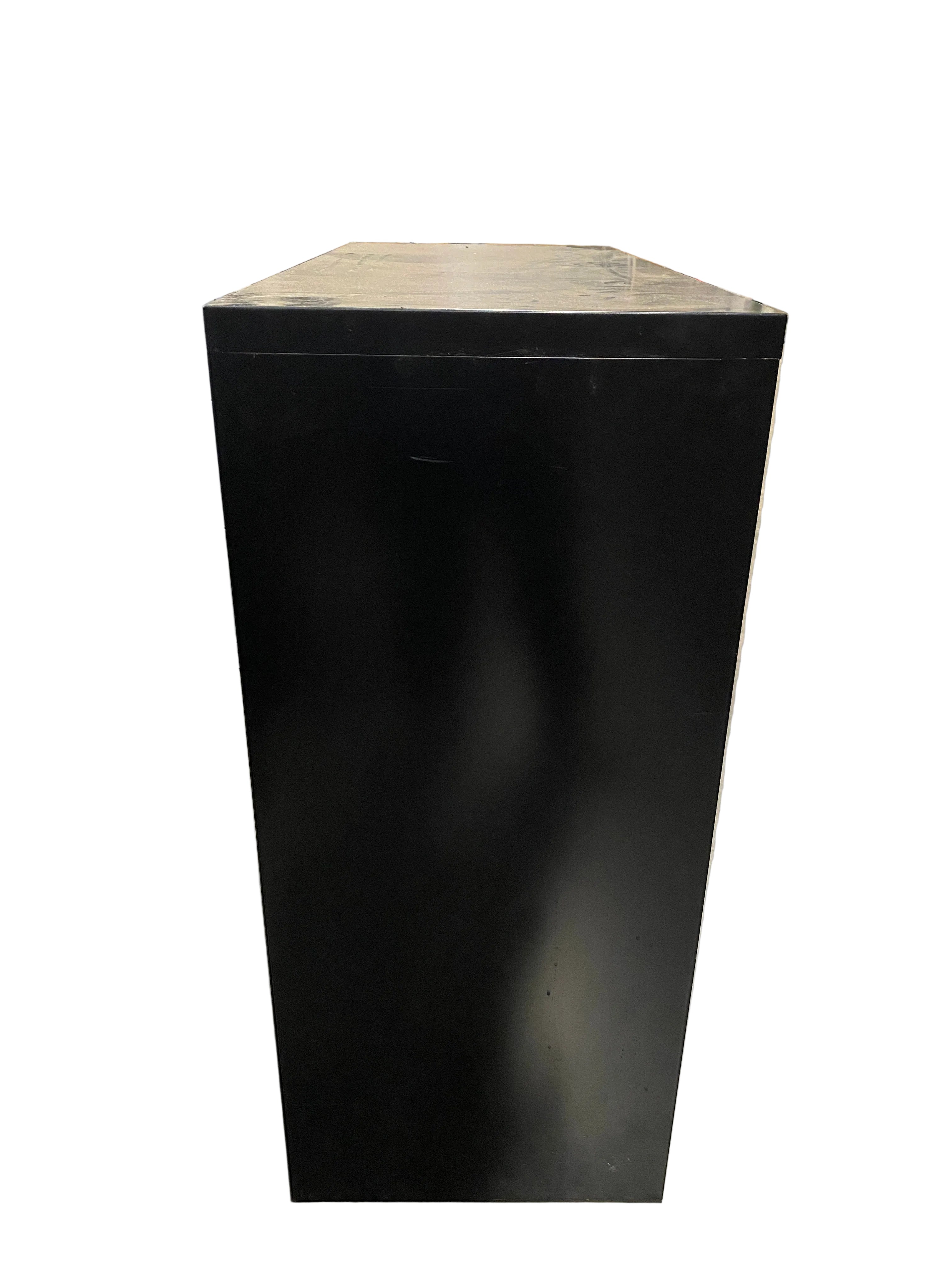 Black Metal Office 3 Drawer Filing Cabinet