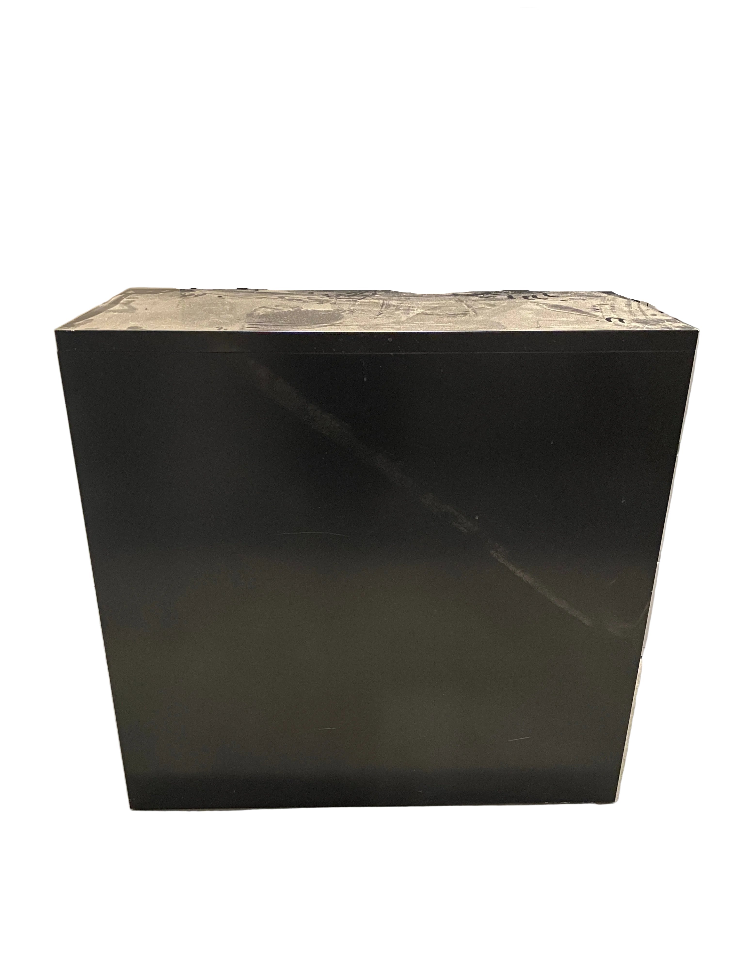 Black Metal Office 3 Drawer Filing Cabinet