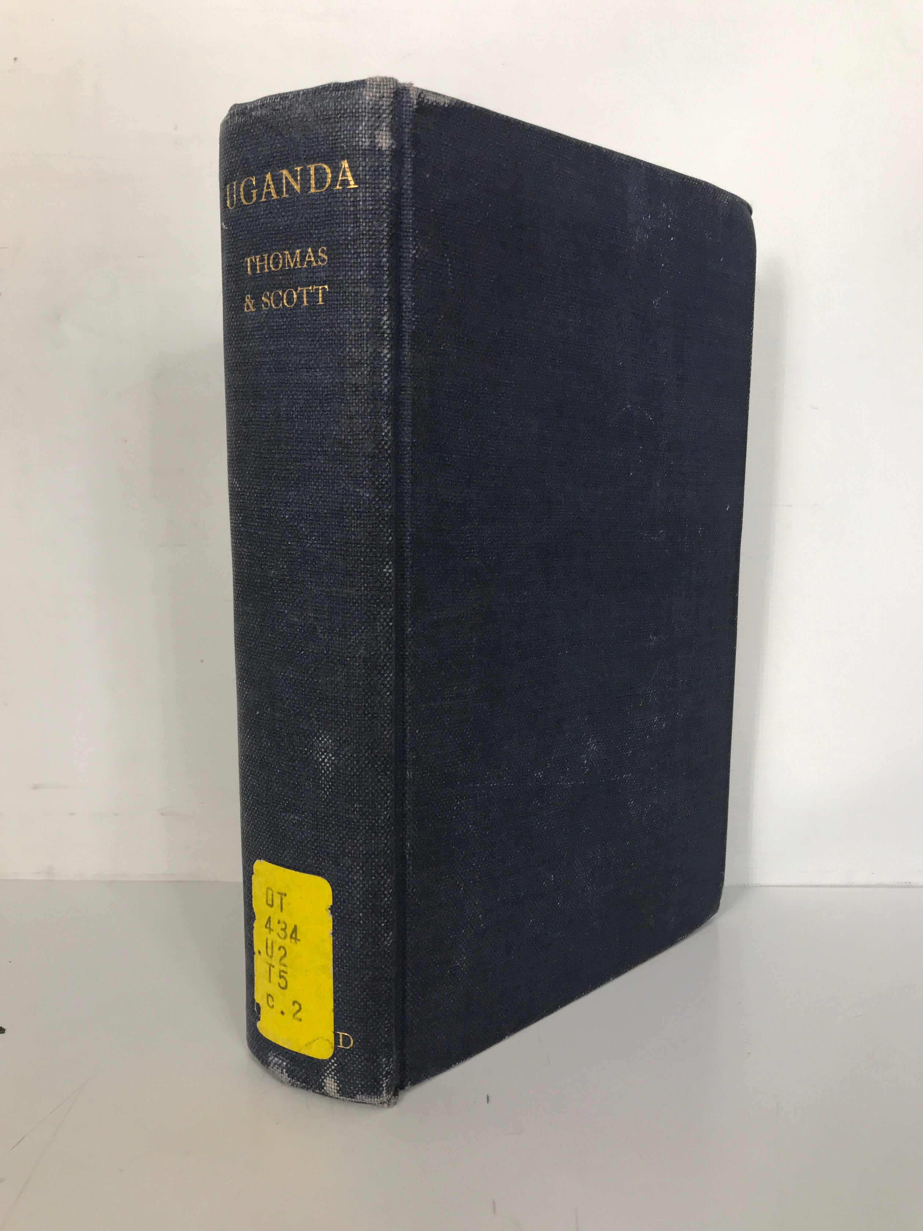 Uganda by Thomas & Scott 1935 HC Ex-Library With Color Plates