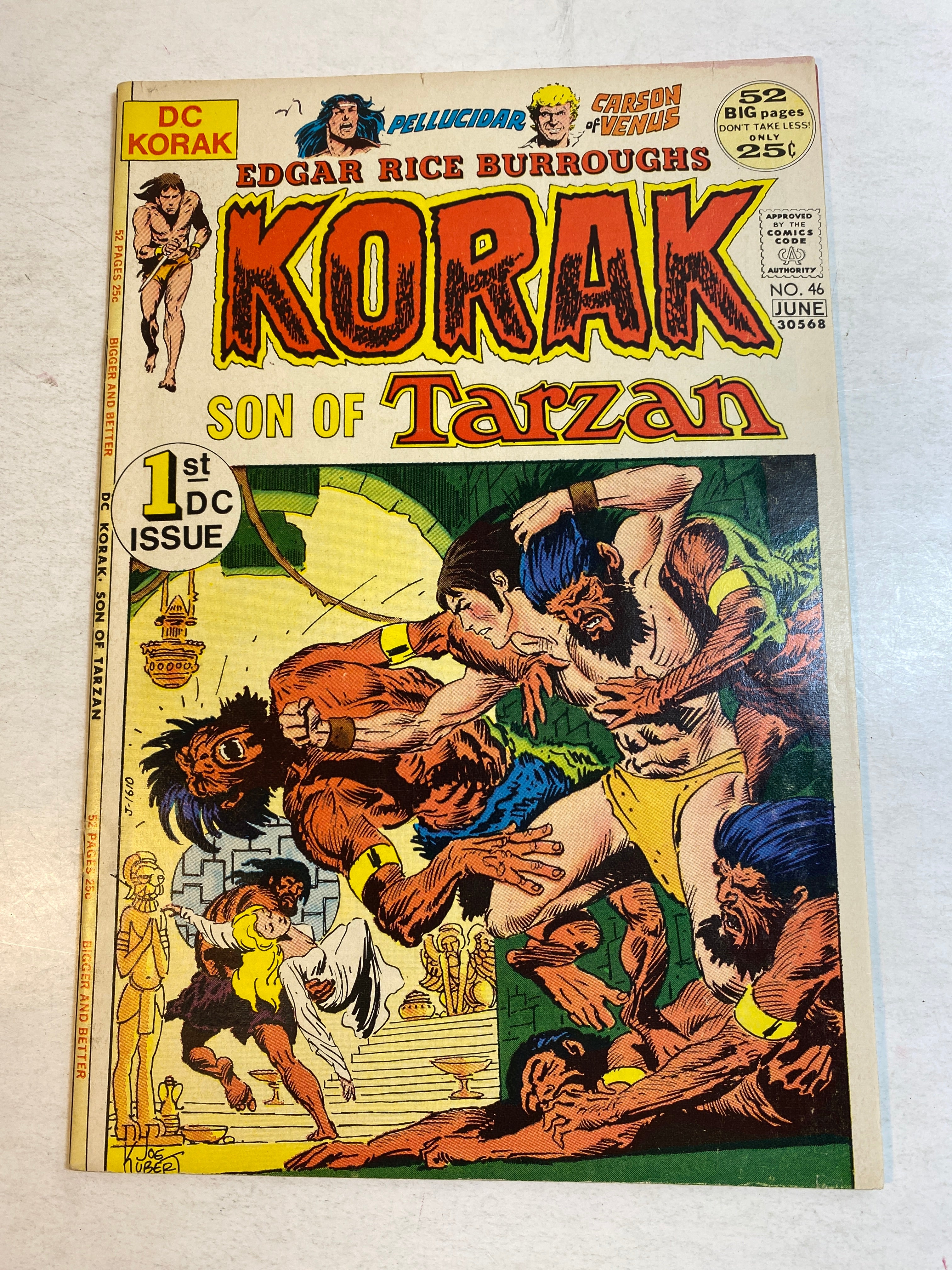 Korak Son of Tarzan First DC Issue #46 DC Comics 1972