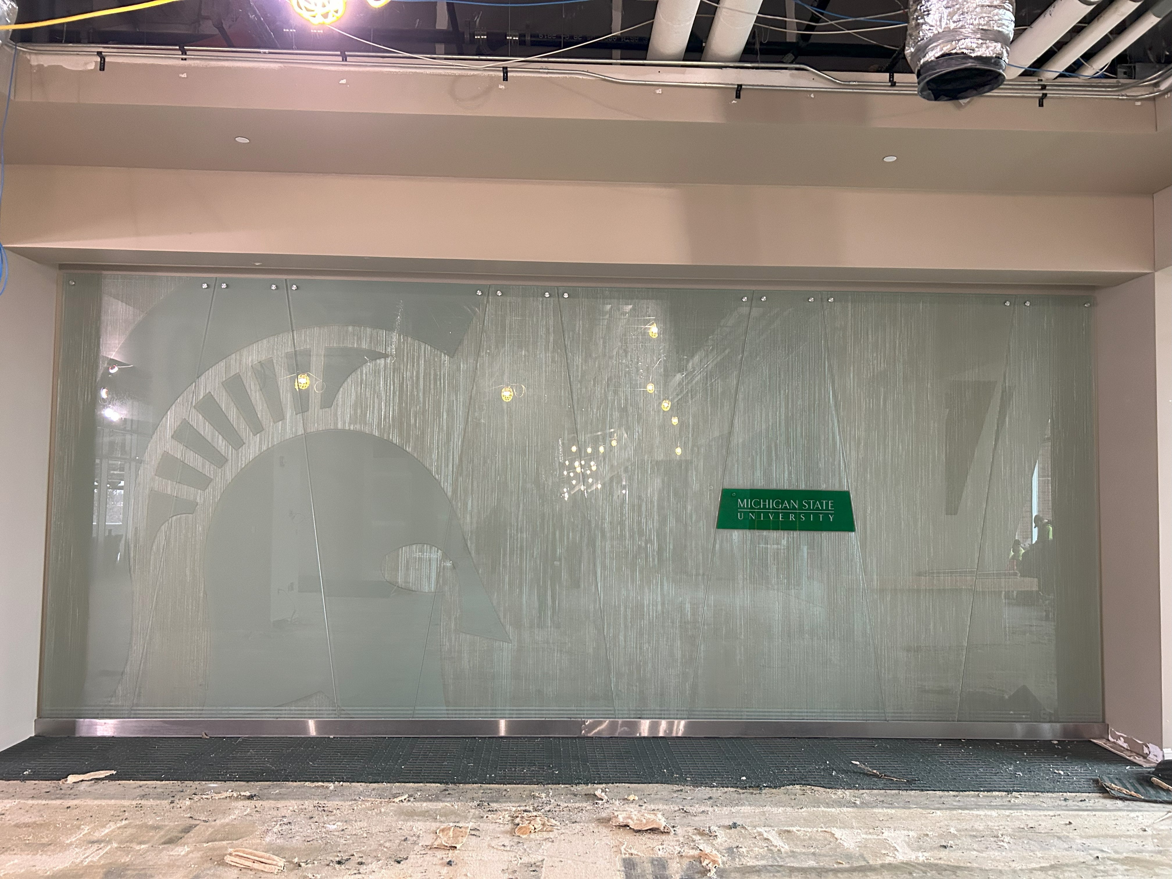 Glass Wall Mural from Spartan Stadium - South Wall